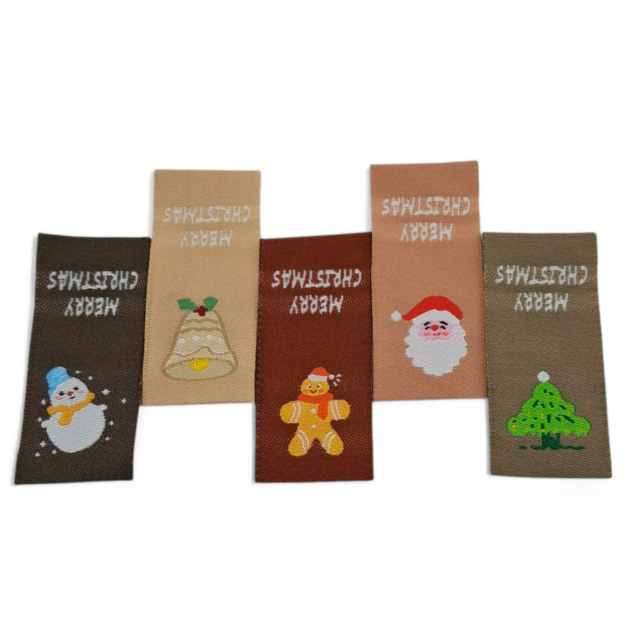 Étiquettes en tissu de Noël Christmas fabric labels