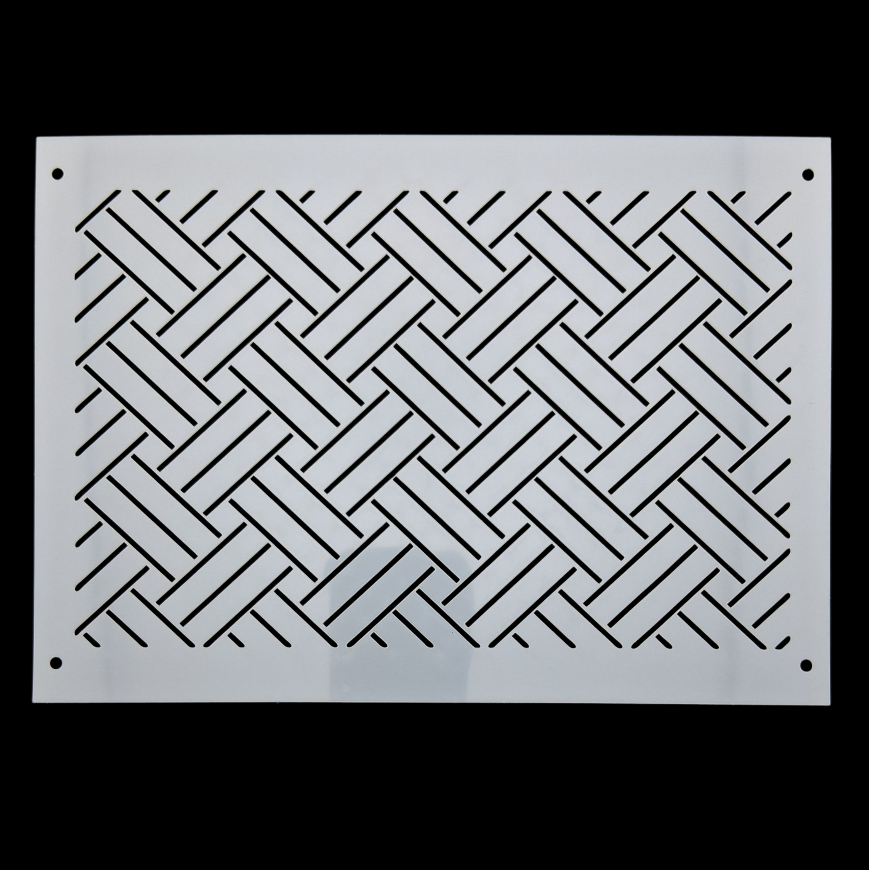 Pochoir en plastique rectangle à sashiko  plastic stencil