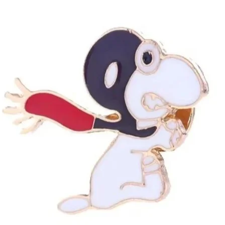 Épinglette émaillée Snoopy aviateur