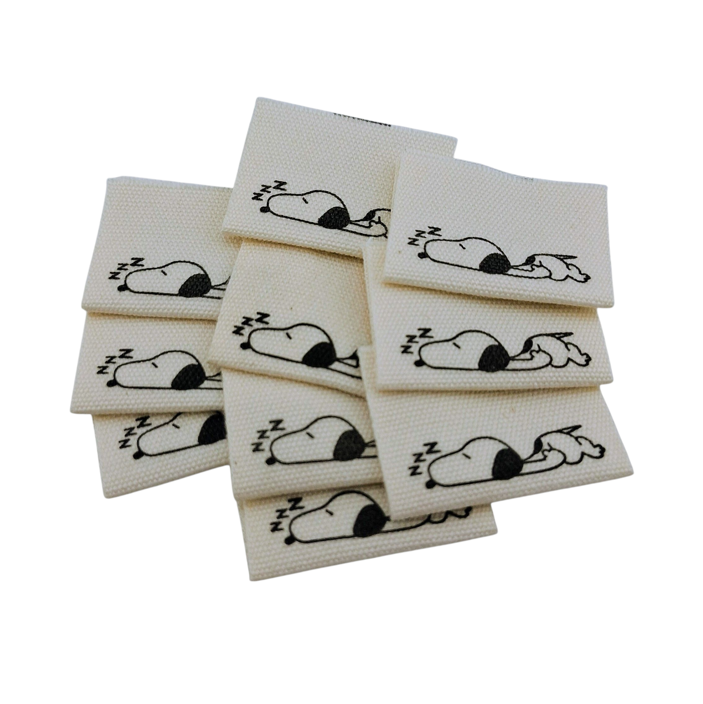 Étiquettes en tissu petit format Snoopy small fabric labels