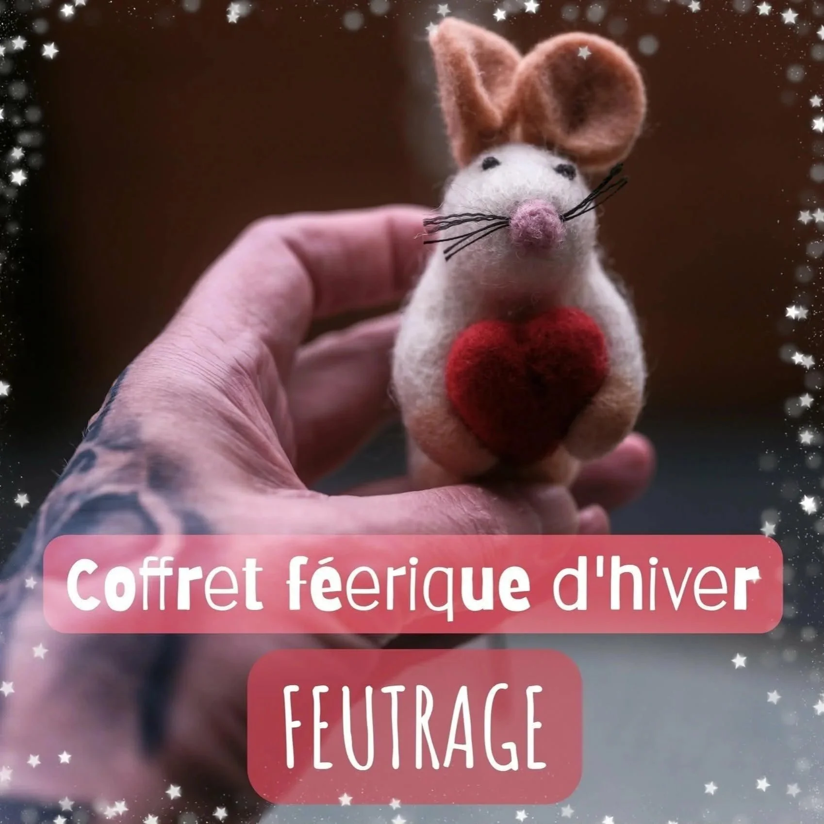 Coffret féerique d’hiver feutrage