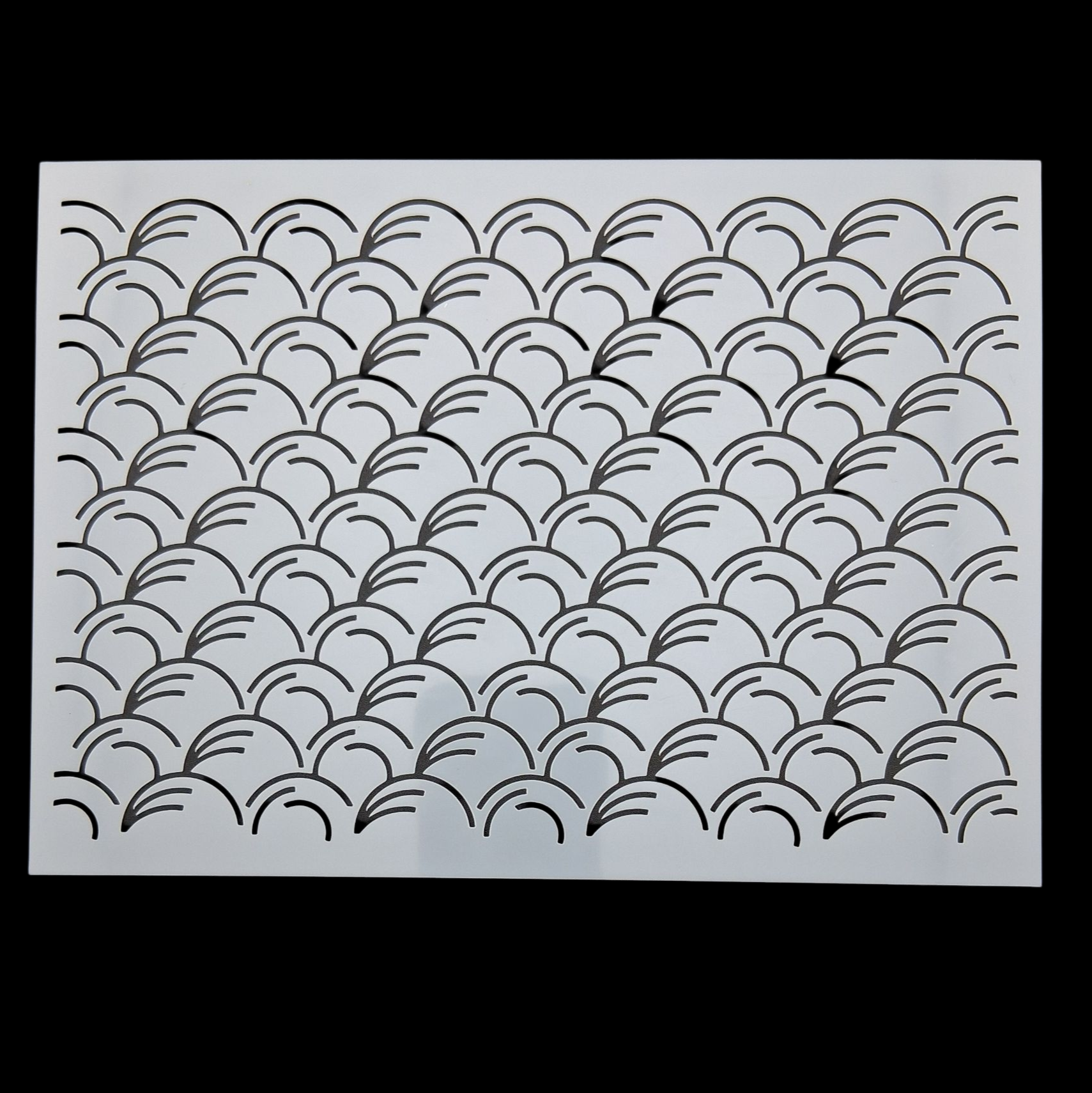 Pochoir en plastique rectangle à sashiko  plastic stencil