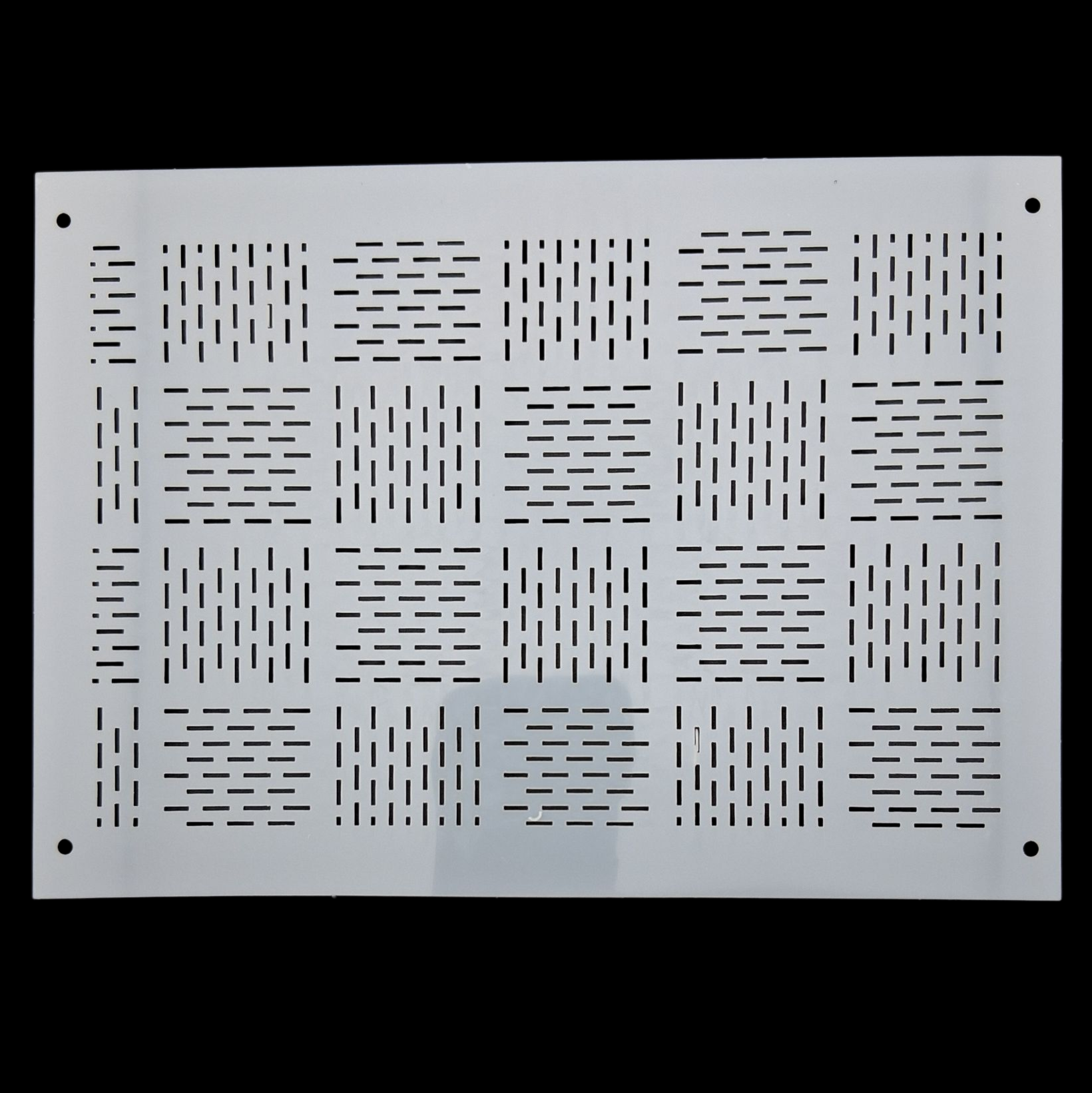 Pochoir en plastique rectangle à sashiko  plastic stencil