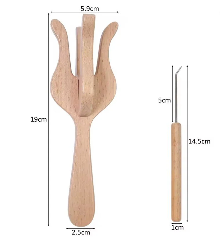 Kit à lucet large Lucet kit Knitting fork kit