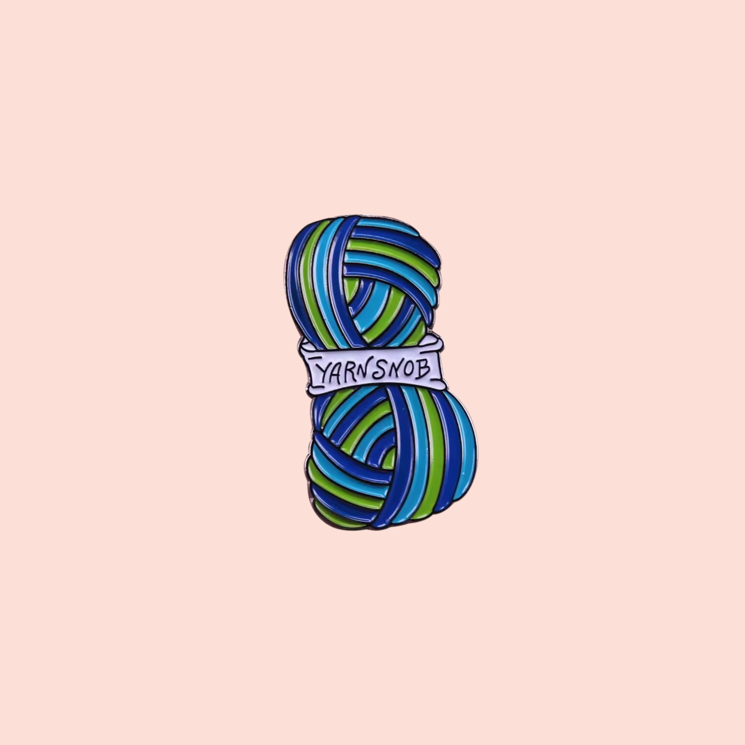 Épinglette émaillée tricot crochet Yarn snob