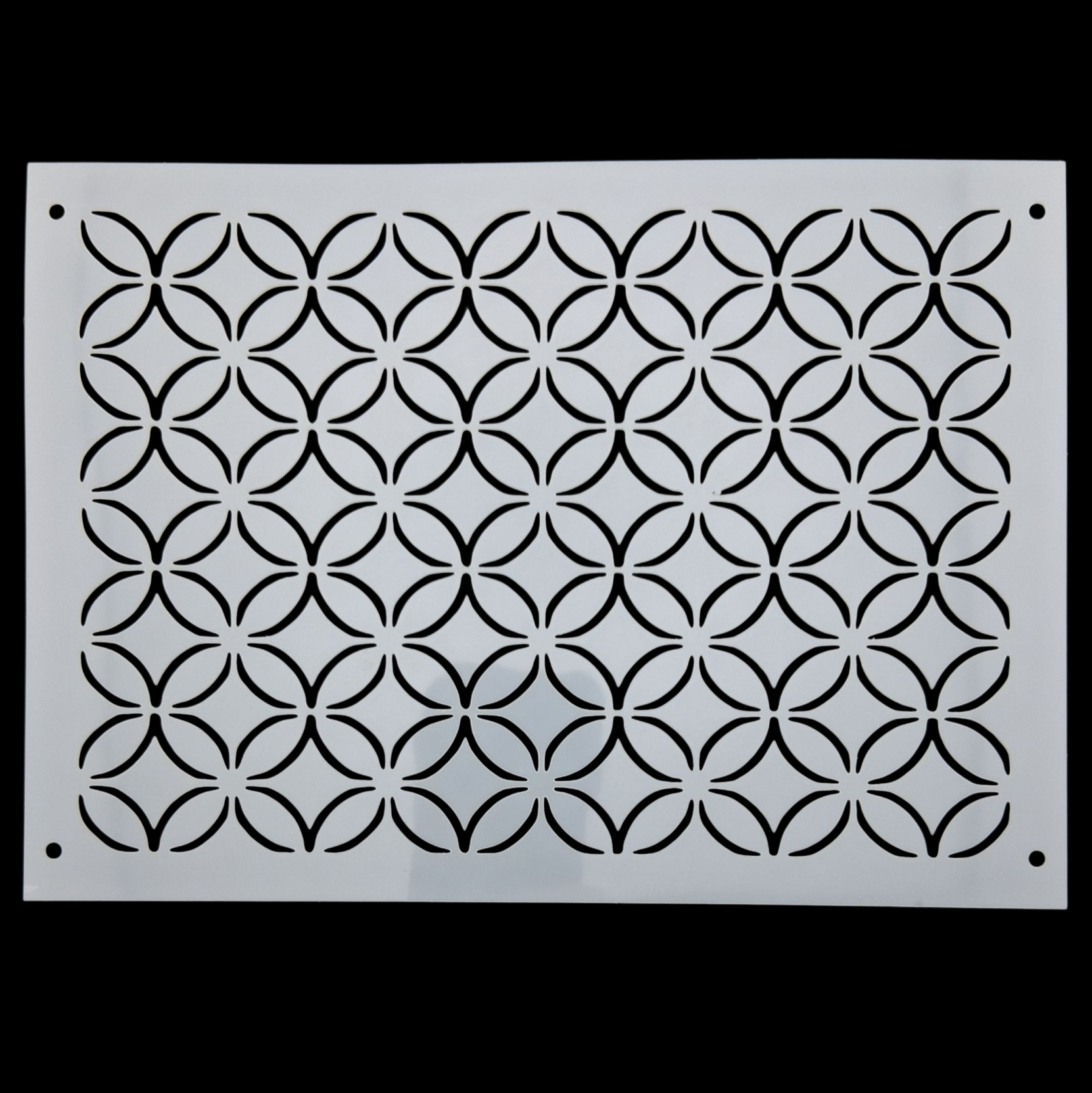 Pochoir en plastique rectangle à sashiko  plastic stencil