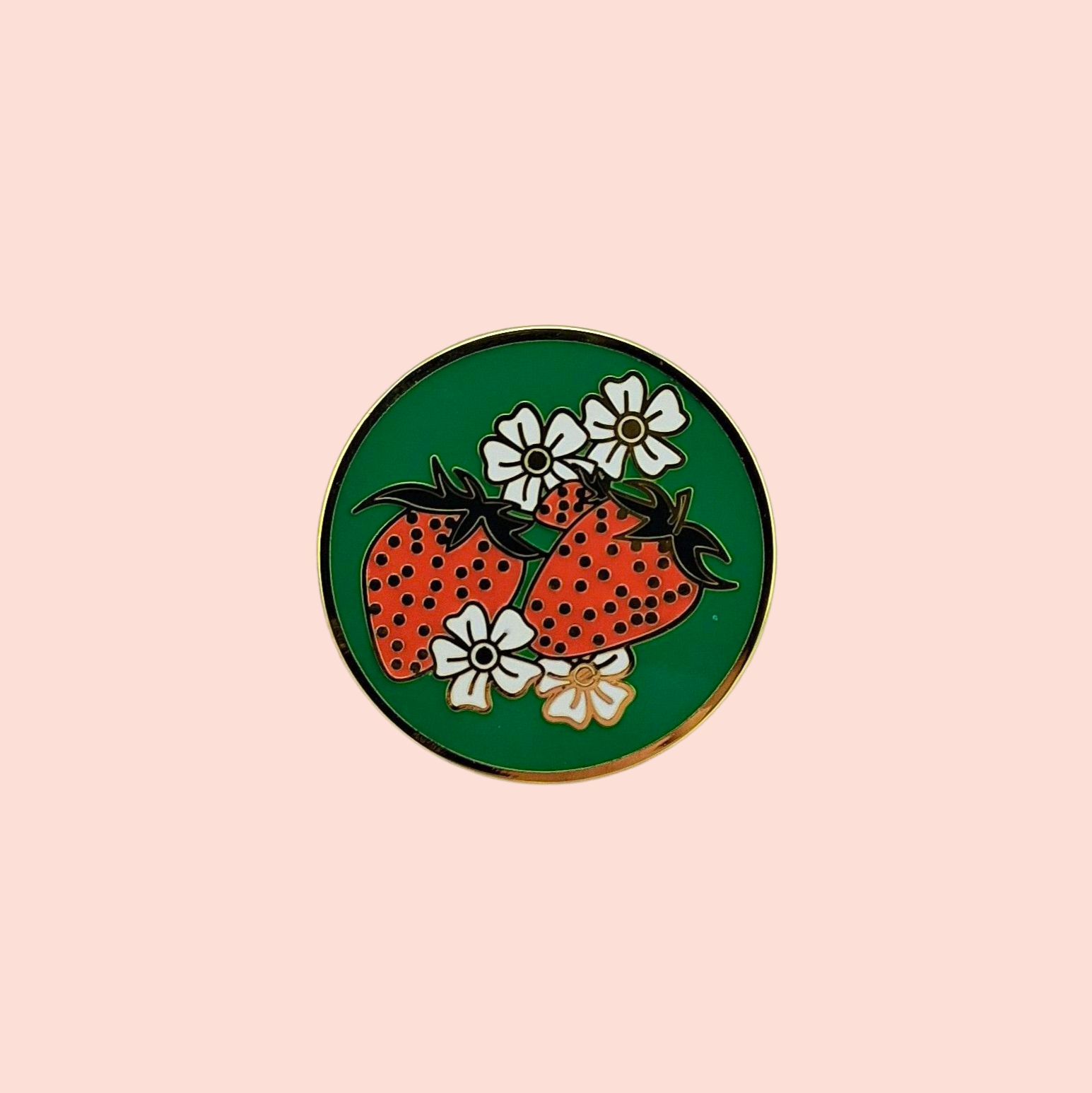 Aimant à aiguilles broderie fraises