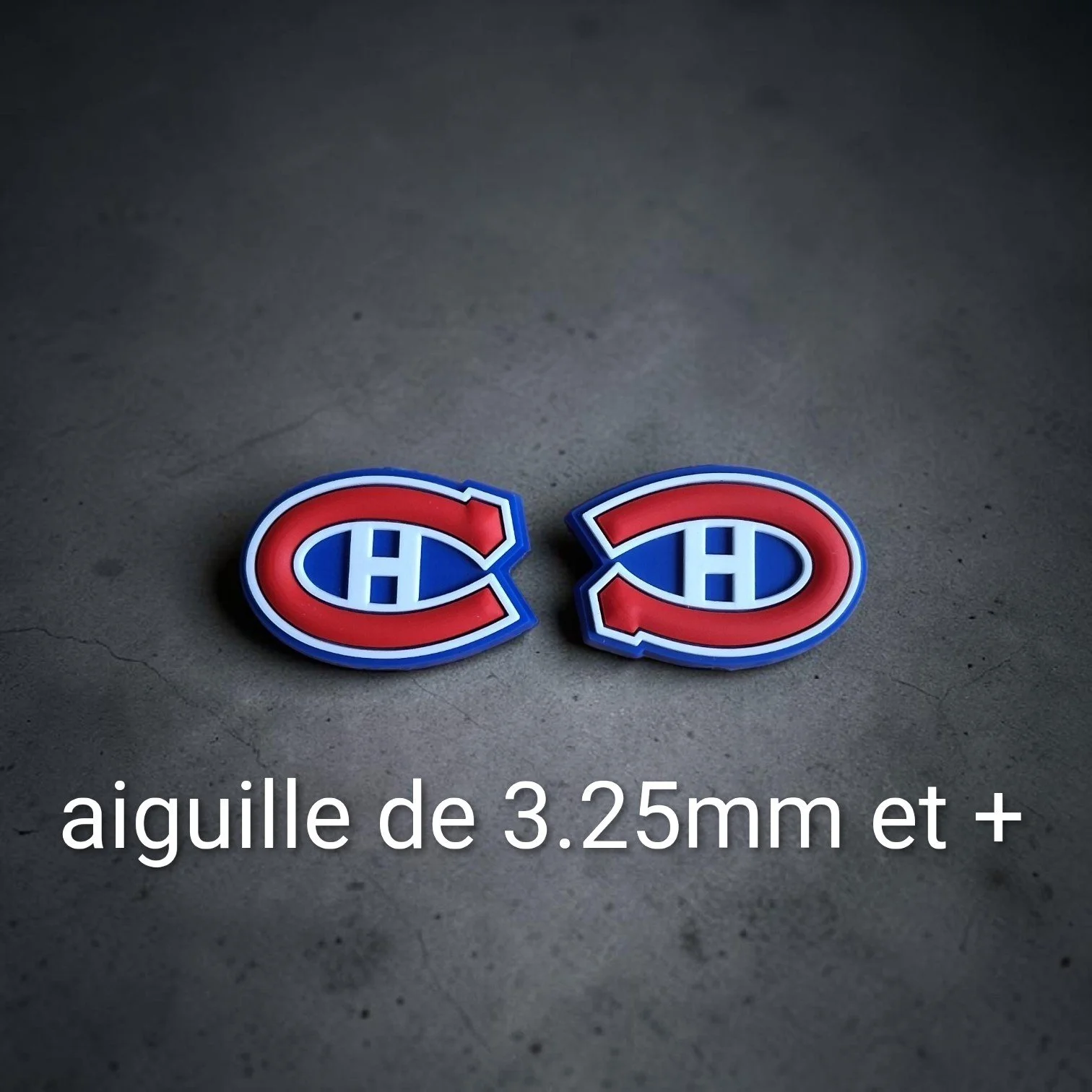 Embouts en silicone des Canadiens de Montréal #2 (style chandail rouge)