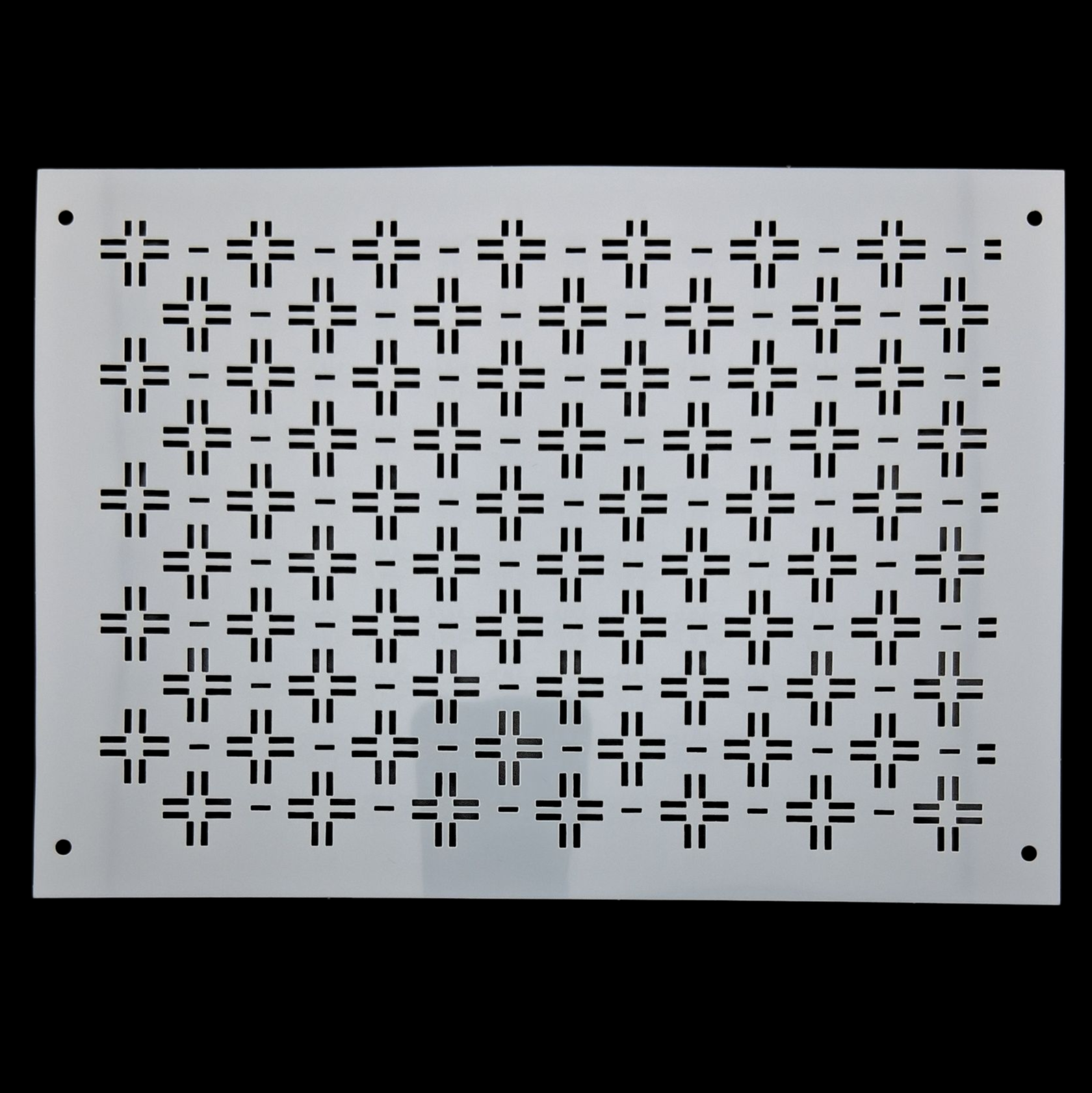 Pochoir en plastique rectangle à sashiko  plastic stencil