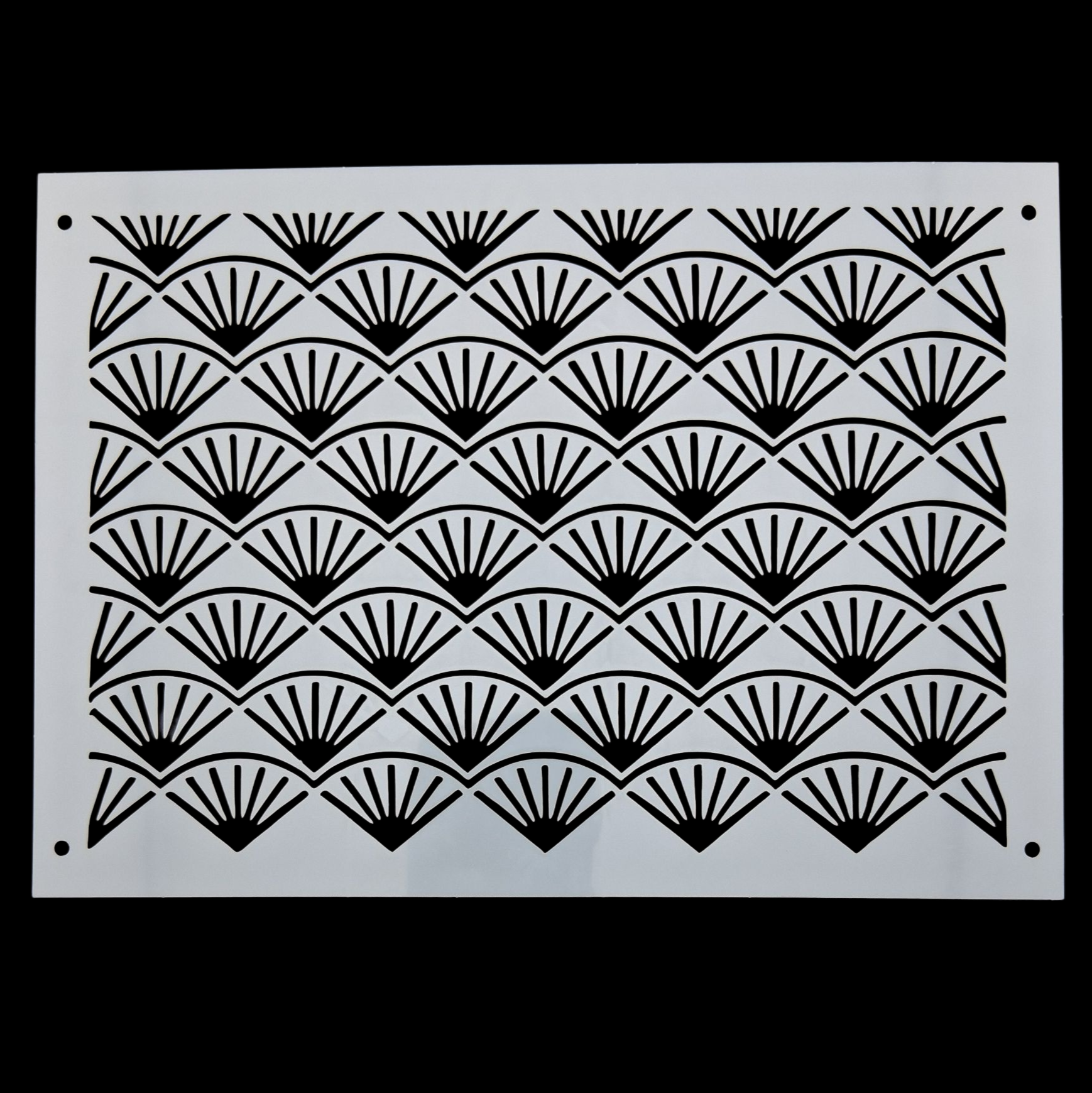 Pochoir en plastique rectangle à sashiko  plastic stencil