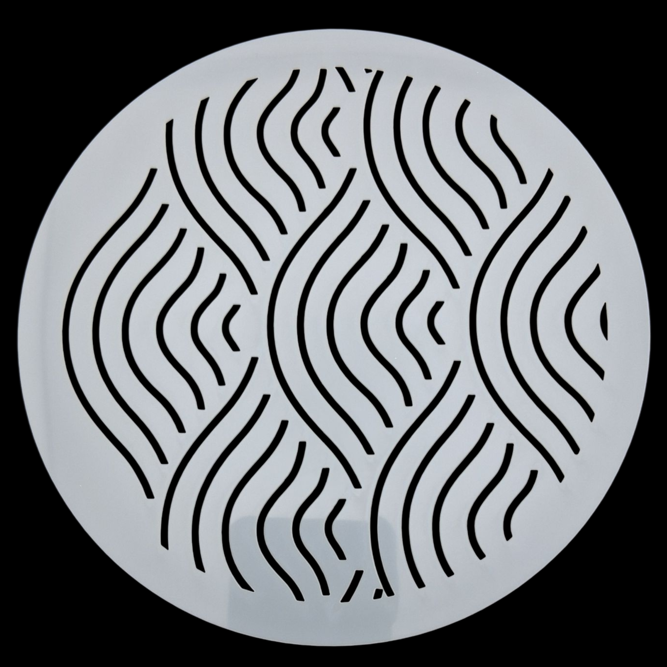 Pochoir rond en plastique pour sashiko round plastic stencil