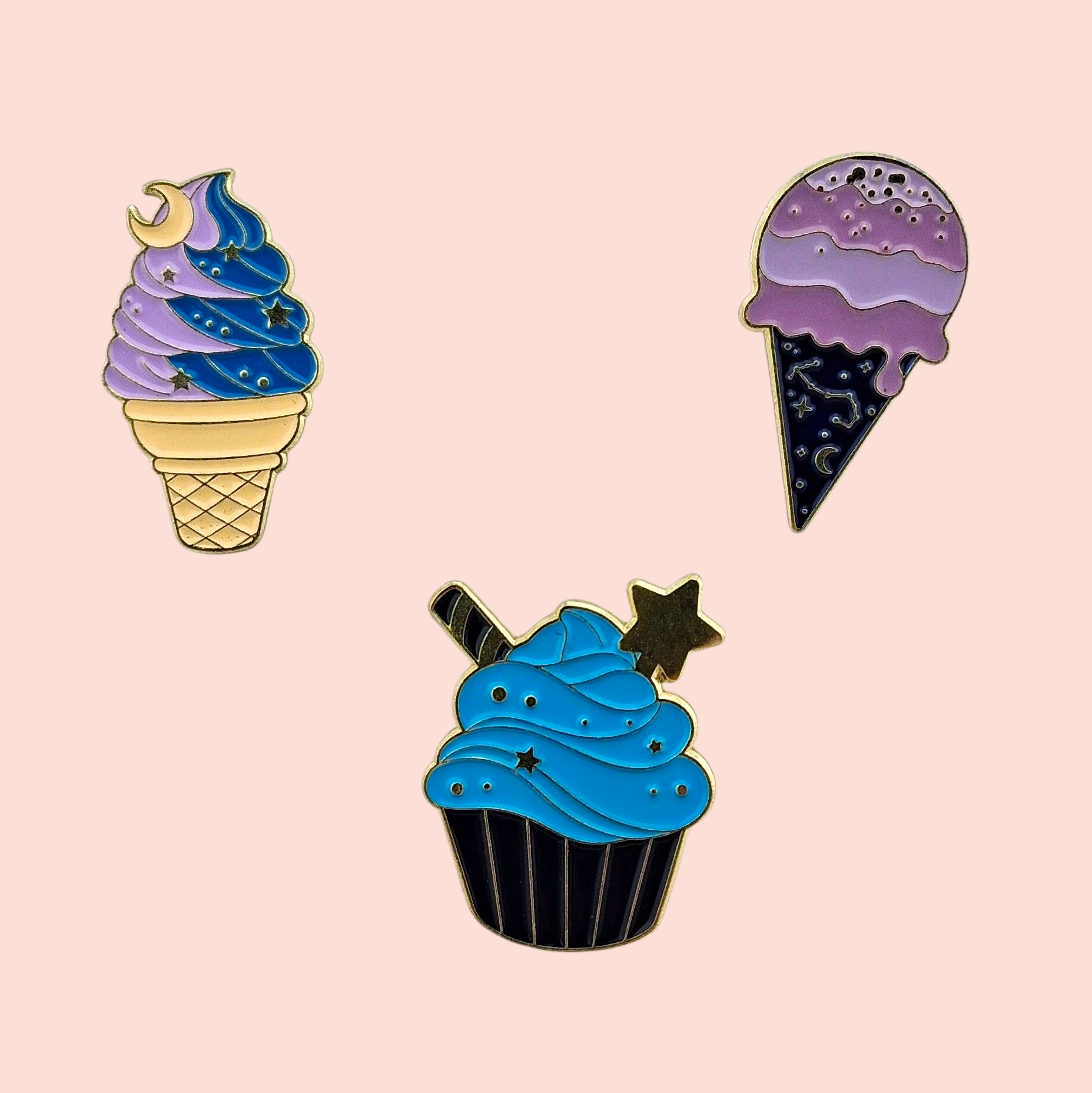 Aimant à aiguilles cornet crème glacée cupcake
