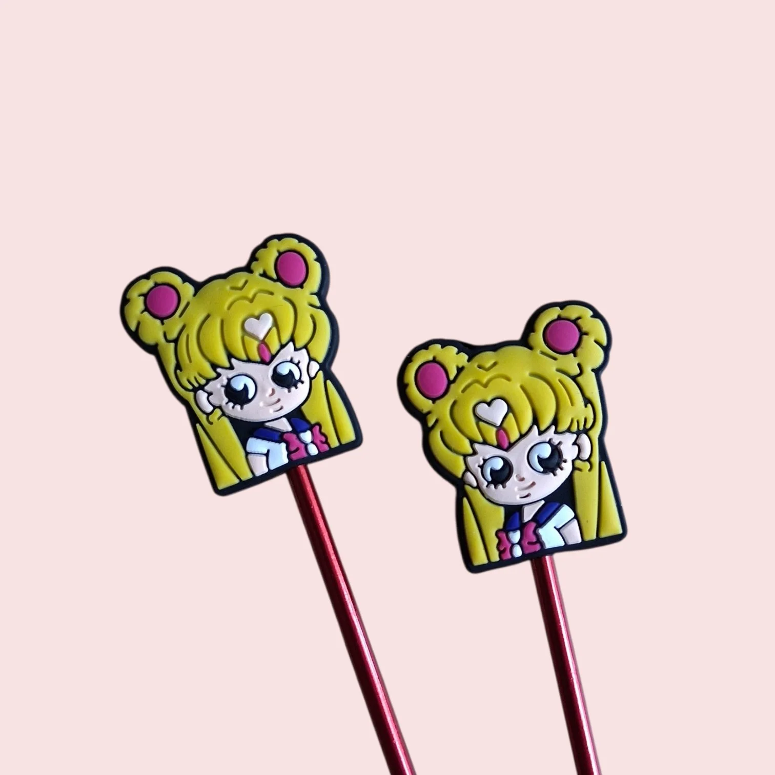 Embouts en silicone pour aiguilles à tricoter Sailor Moon