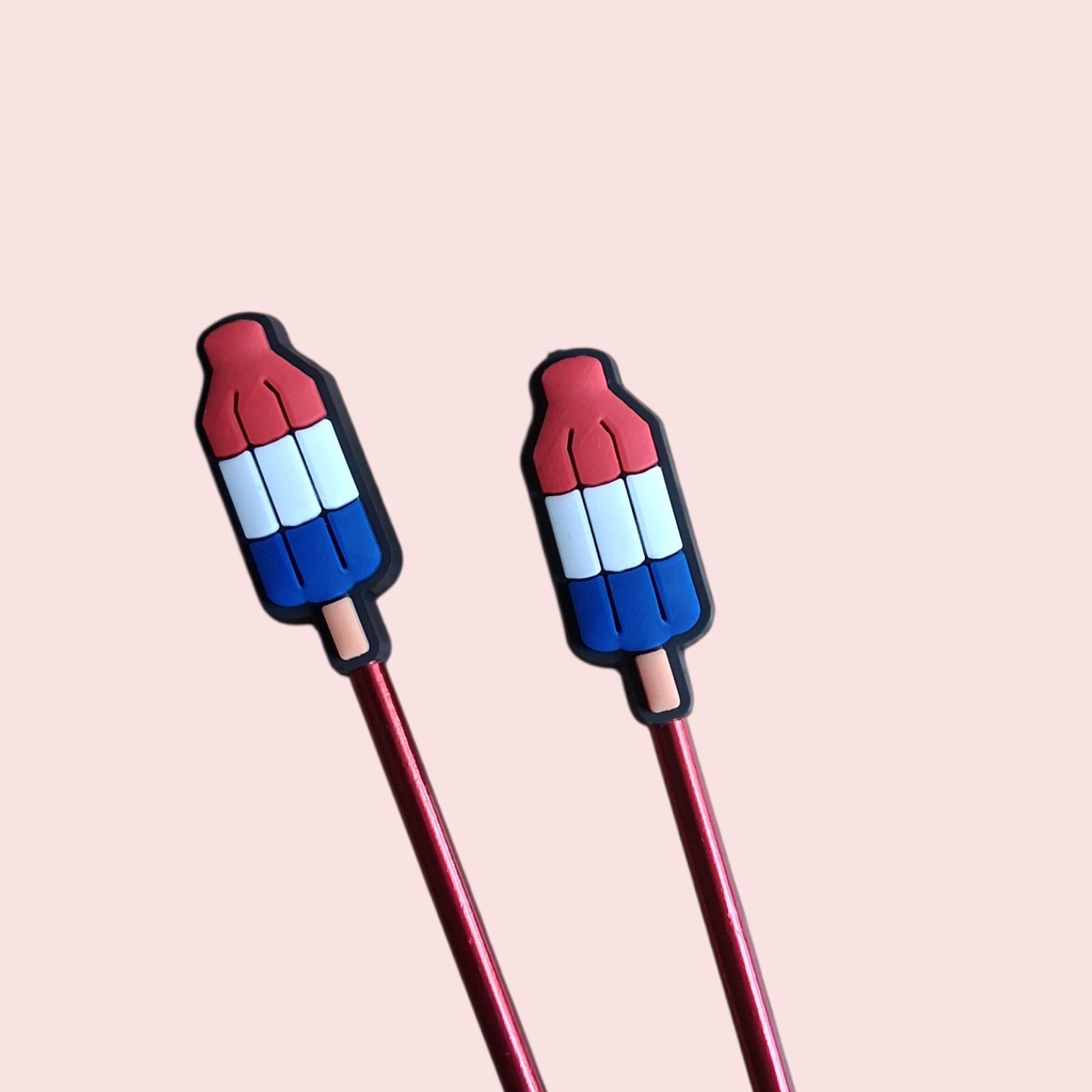 Embouts en silicone pour aiguilles à tricoter Firecracker