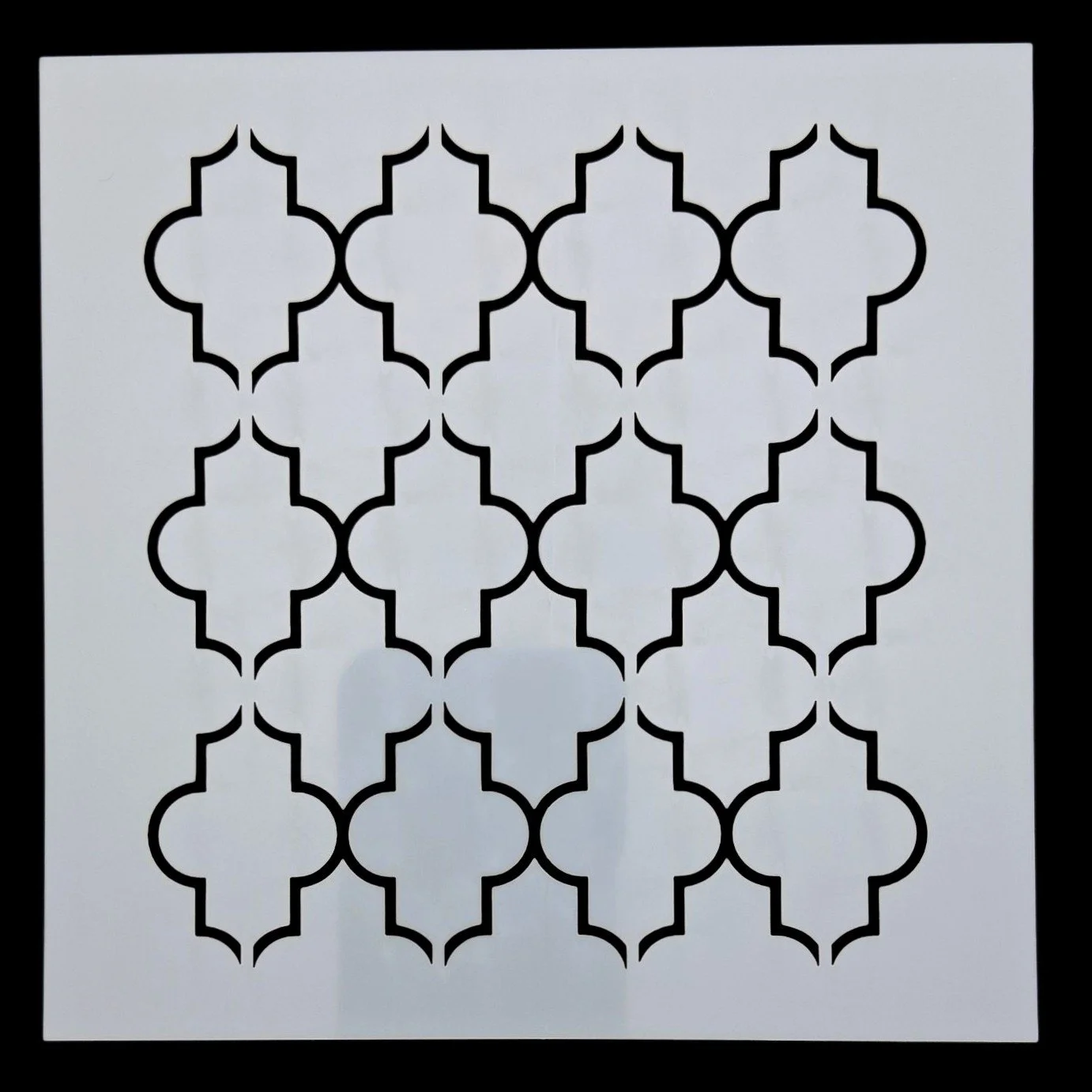 Pochoir carré en plastique pour sashiko square plastic stencil