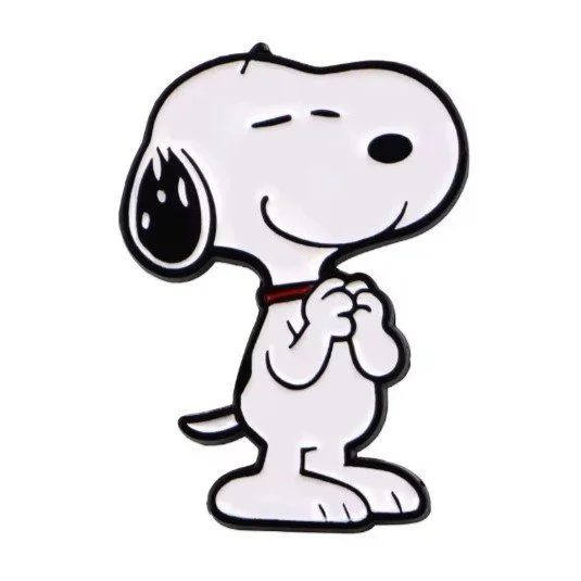 Épinglette émaillée Snoopy content content