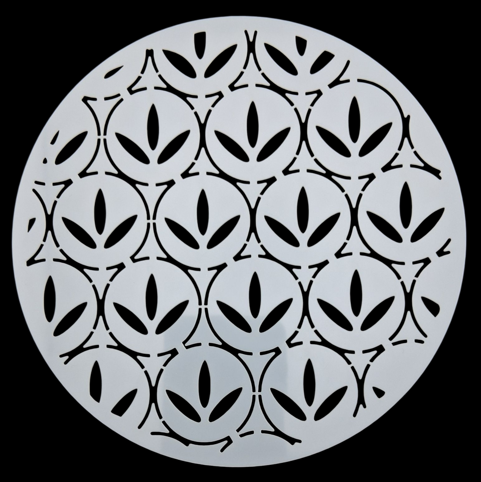 Pochoir rond en plastique pour sashiko round plastic stencil