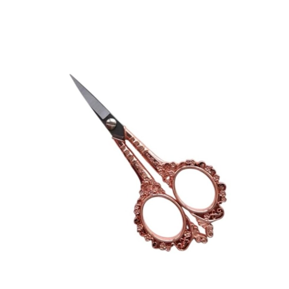 Ciseaux de broderie fantaisie or rose