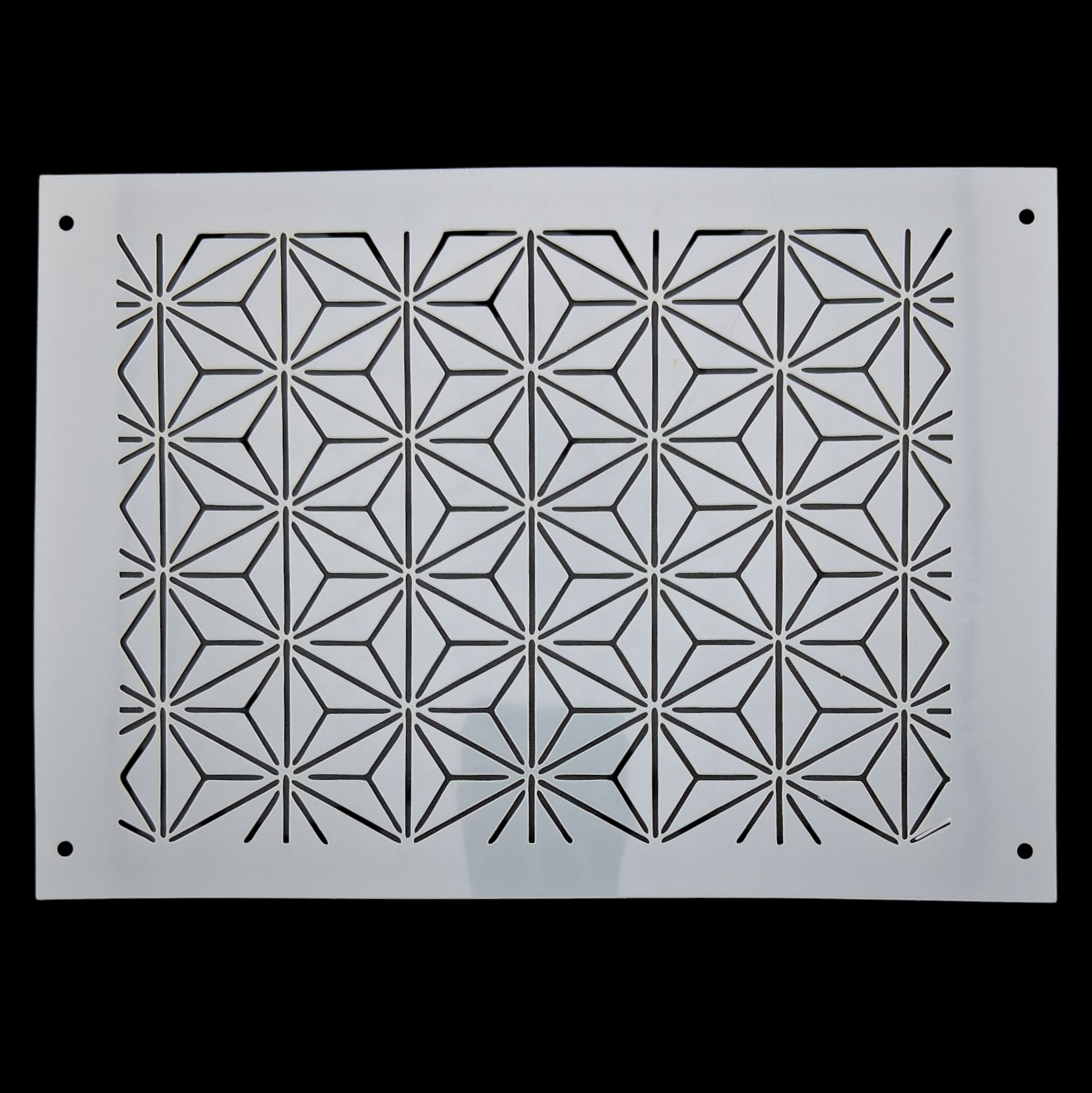 Pochoir en plastique rectangle à sashiko  plastic stencil