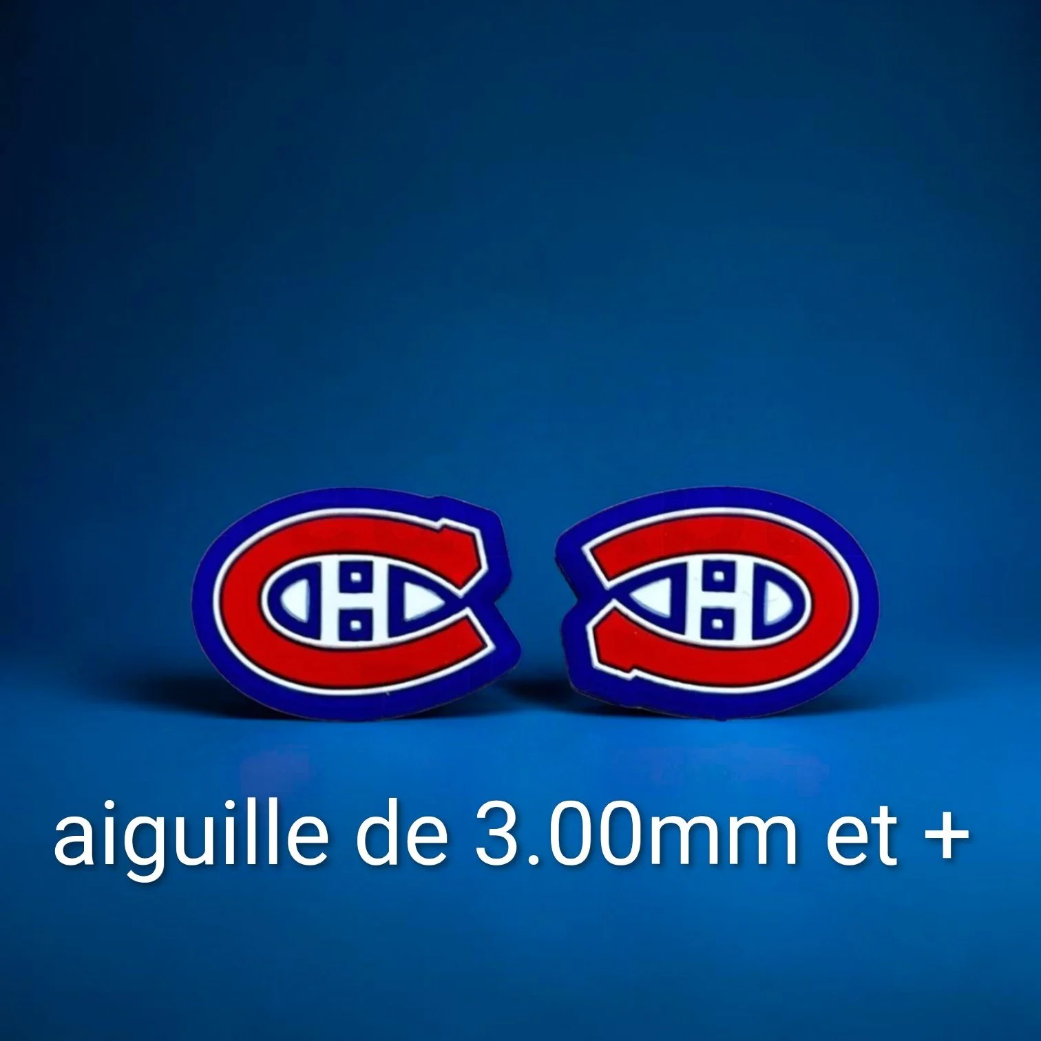 Embouts en silicone des Canadiens de Montréal #1 (style chandail blanc)