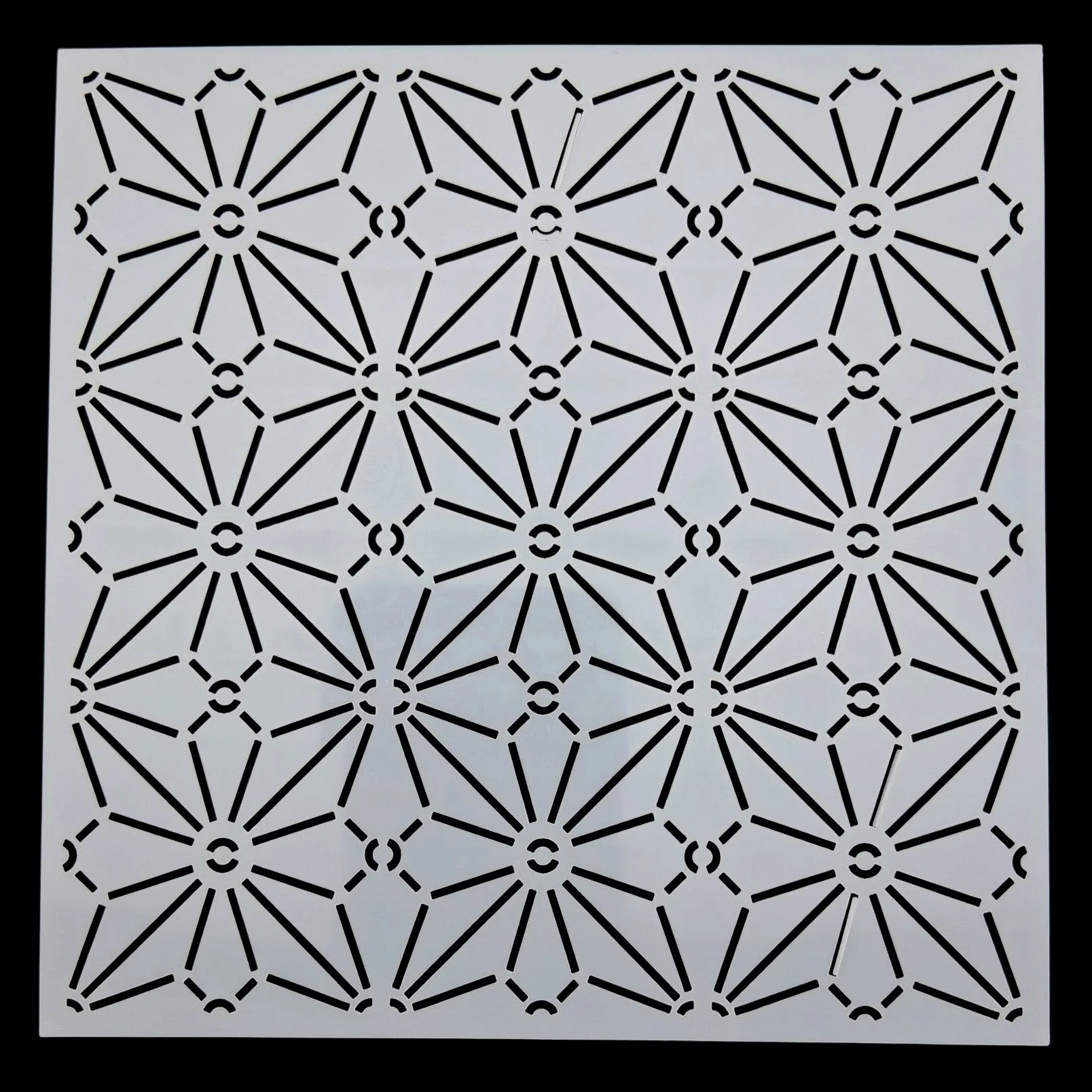Pochoir carré en plastique pour sashiko square plastic stencil