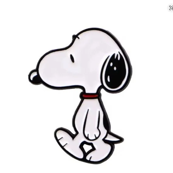 Épinglette émaillée Snoopy de profil
