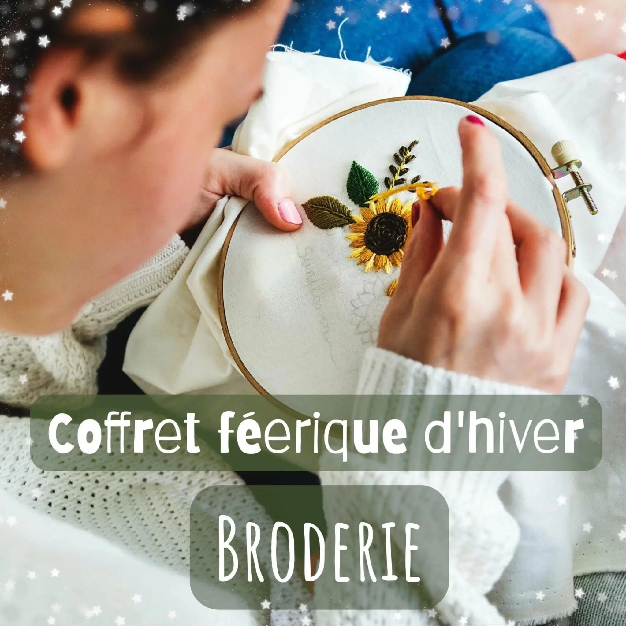 Coffret féerique d’hiver broderie