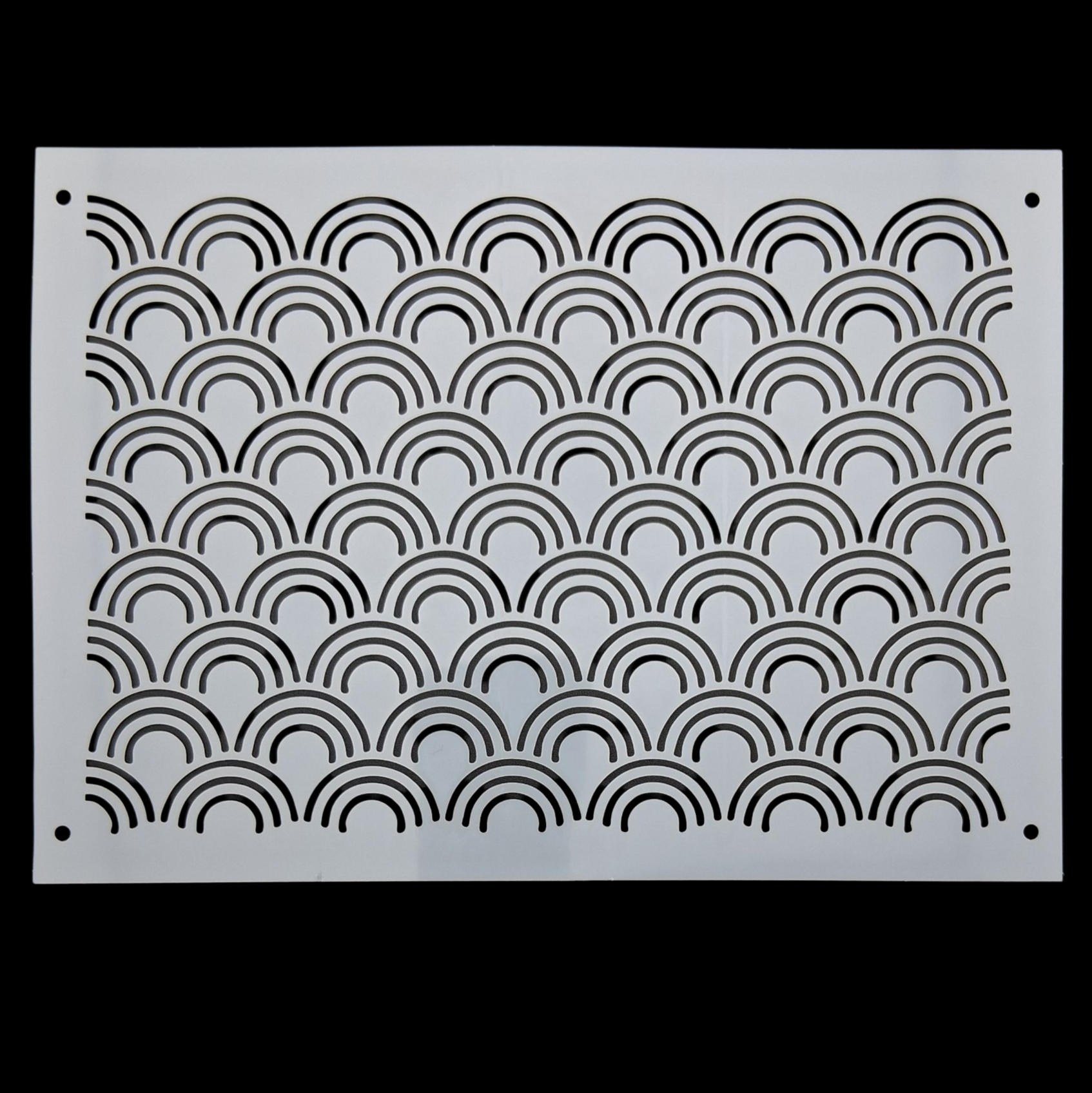 Pochoir en plastique rectangle à sashiko  plastic stencil