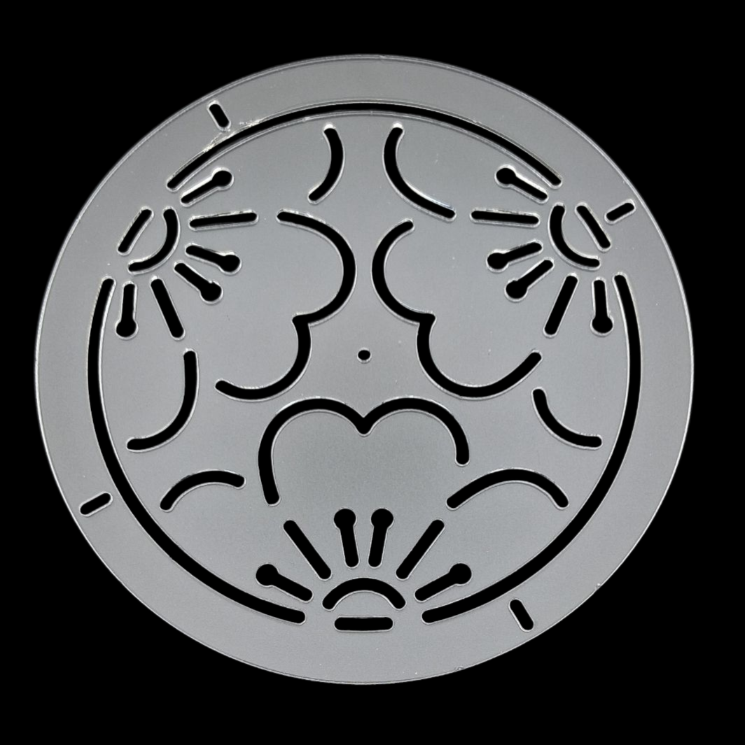 Pochoir rond à sashiko round stencil