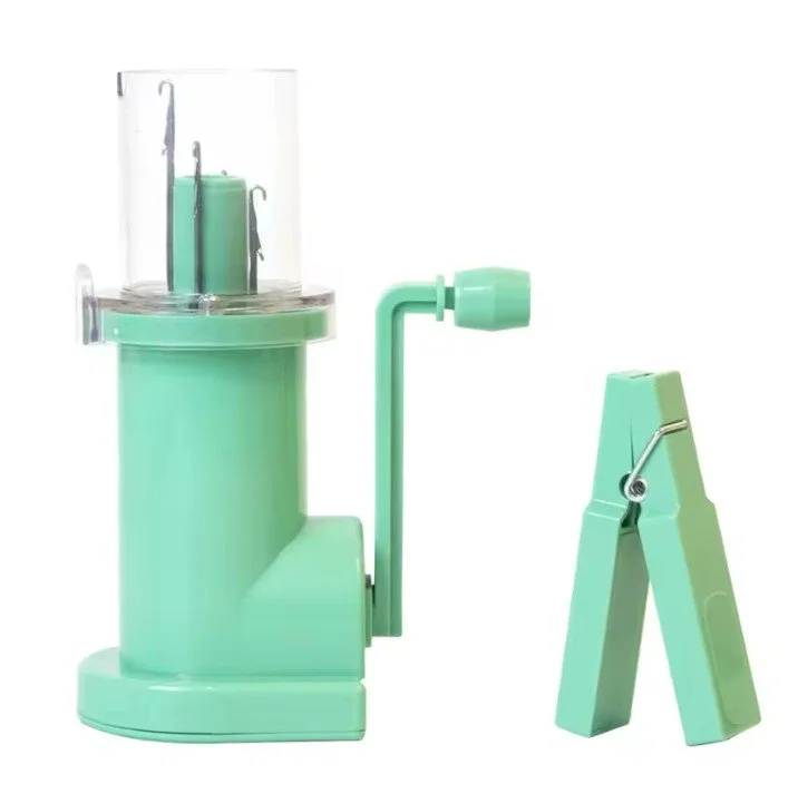 Tricoteuse à icord à manivelle couleur vert