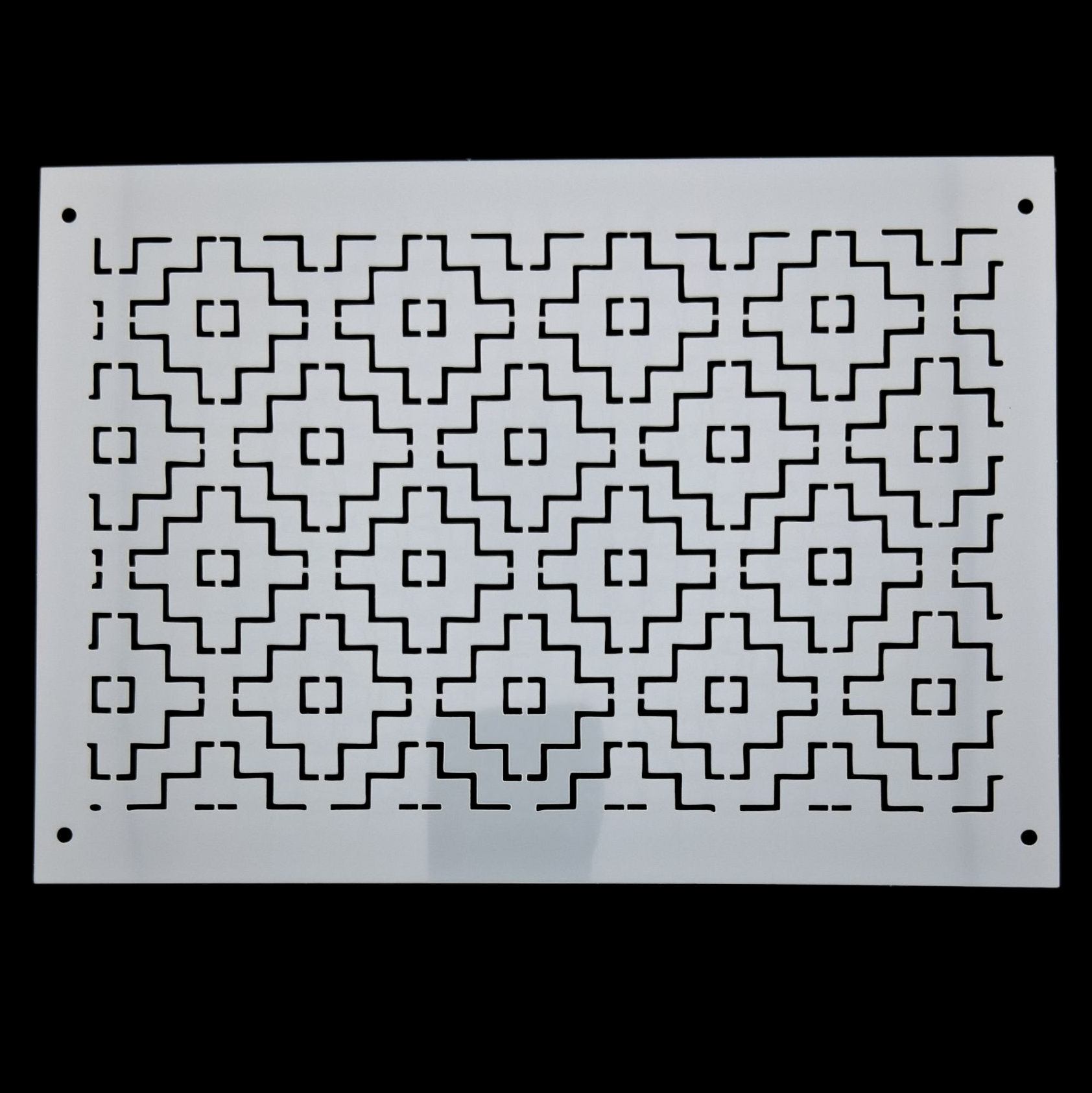 Pochoir en plastique rectangle à sashiko  plastic stencil