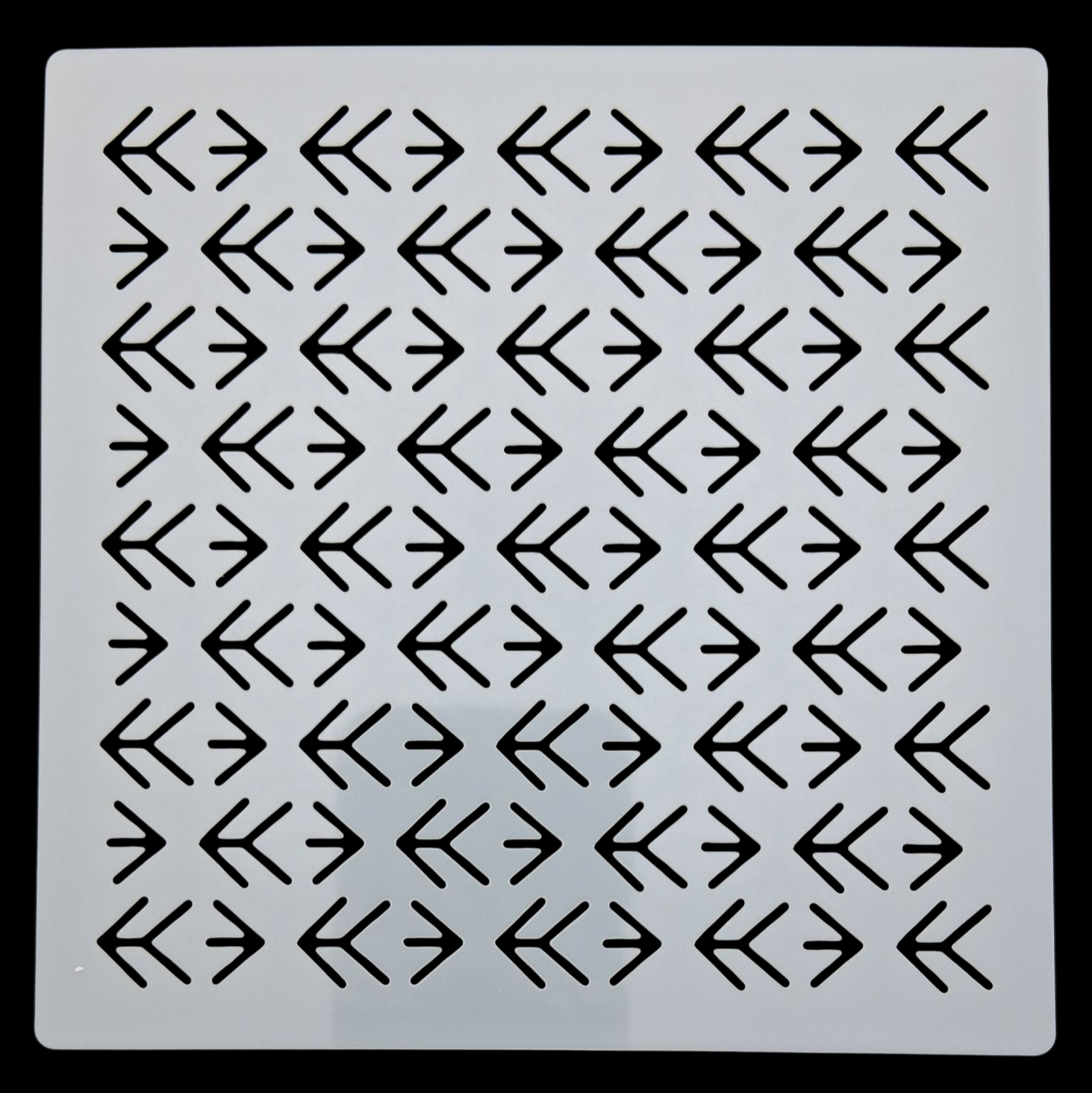 Pochoir carré en plastique pour sashiko square plastic stencil