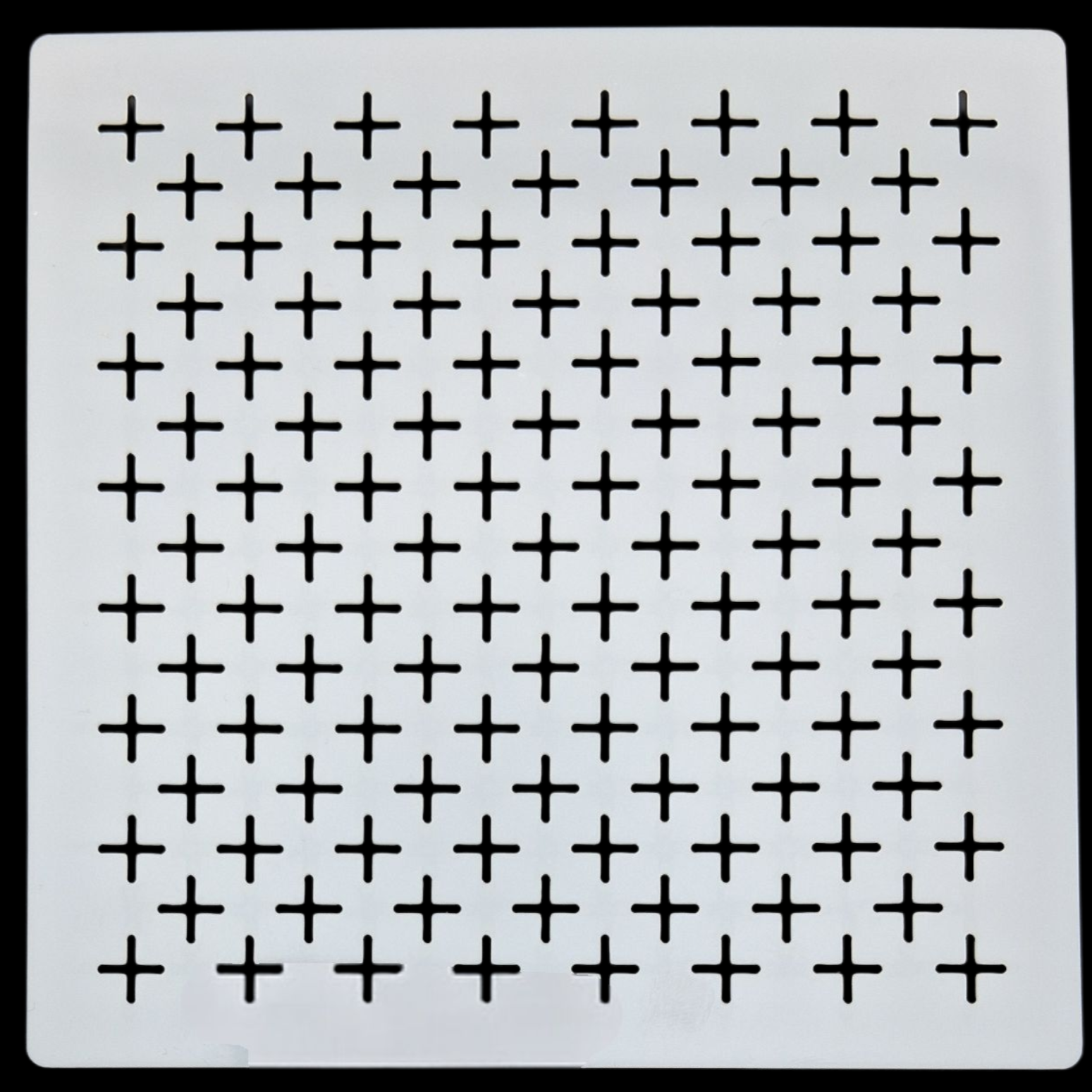 Pochoir carré en plastique pour sashiko square plastic stencil