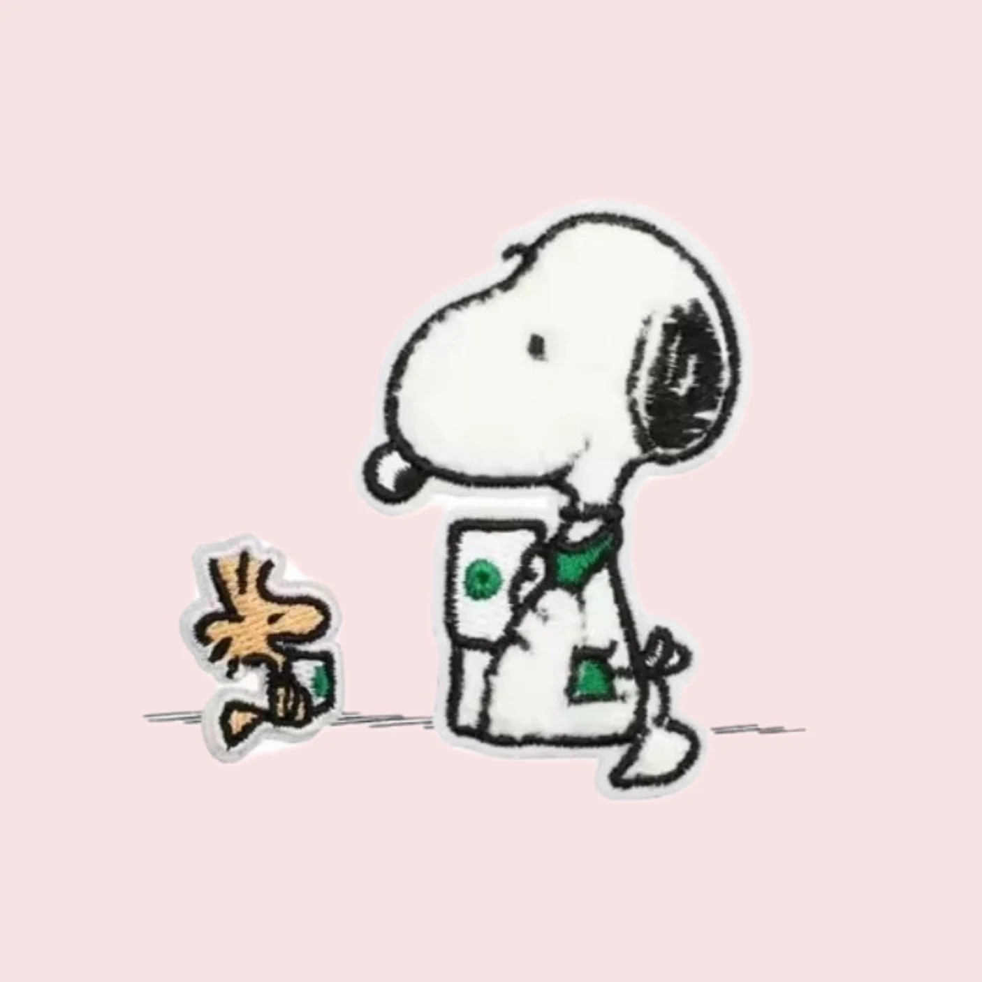 Écusson à coudre ou à repasser Snoopy barista