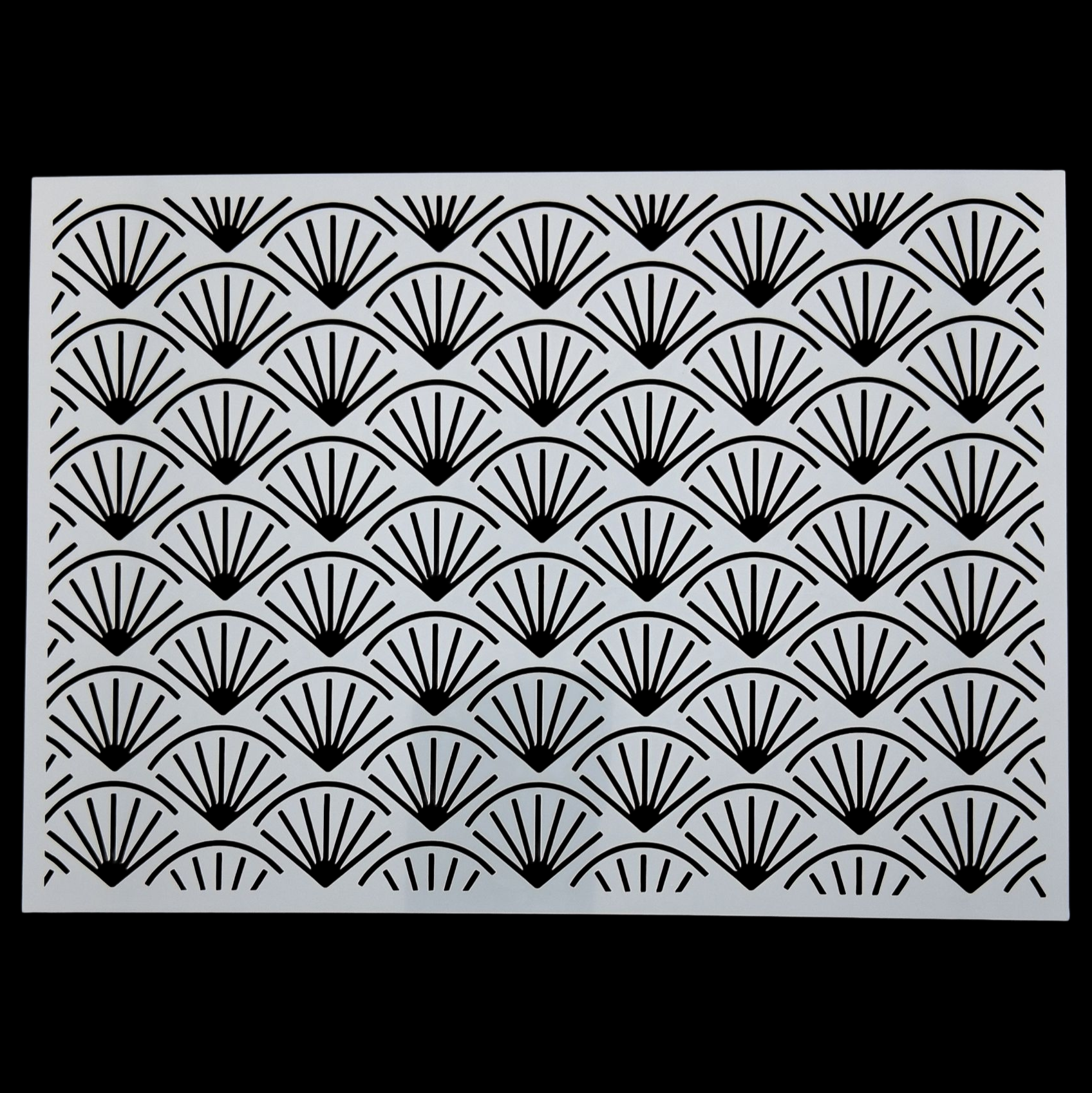 Pochoir en plastique rectangle à sashiko  plastic stencil