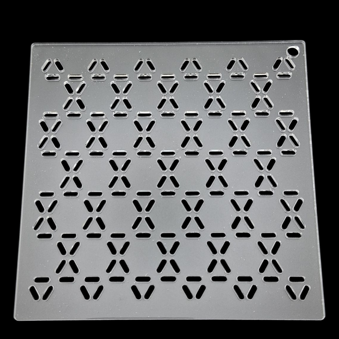 Pochoir carré à sashiko square stencil