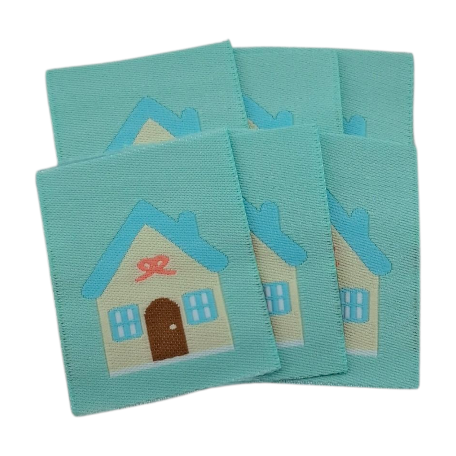 Étiquettes en tissu Maison House fabric labels