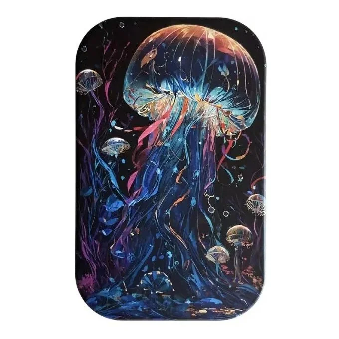 Boîte métallique compacte à charnière méduses Medusa tin box