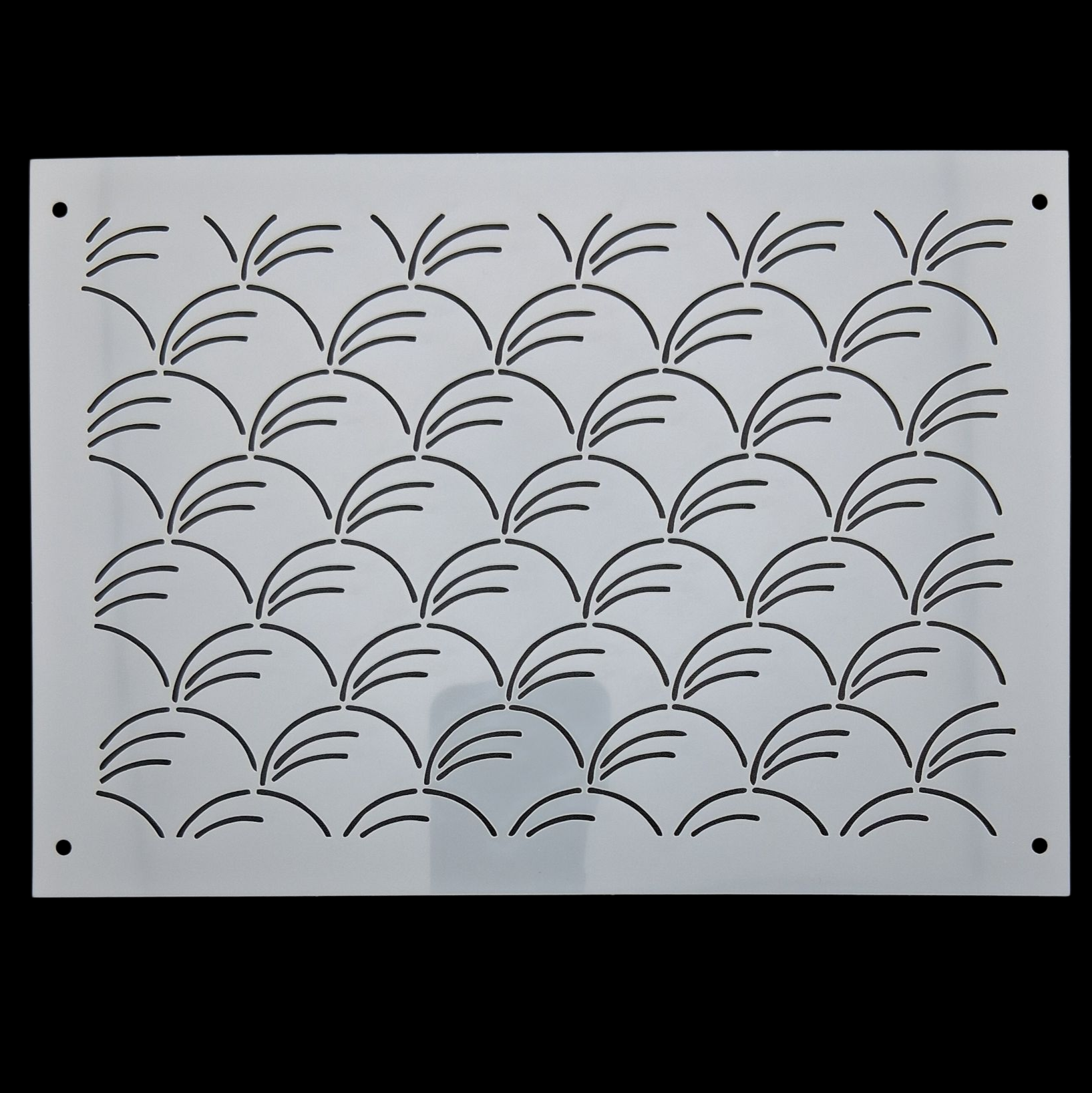 Pochoir en plastique rectangle à sashiko  plastic stencil