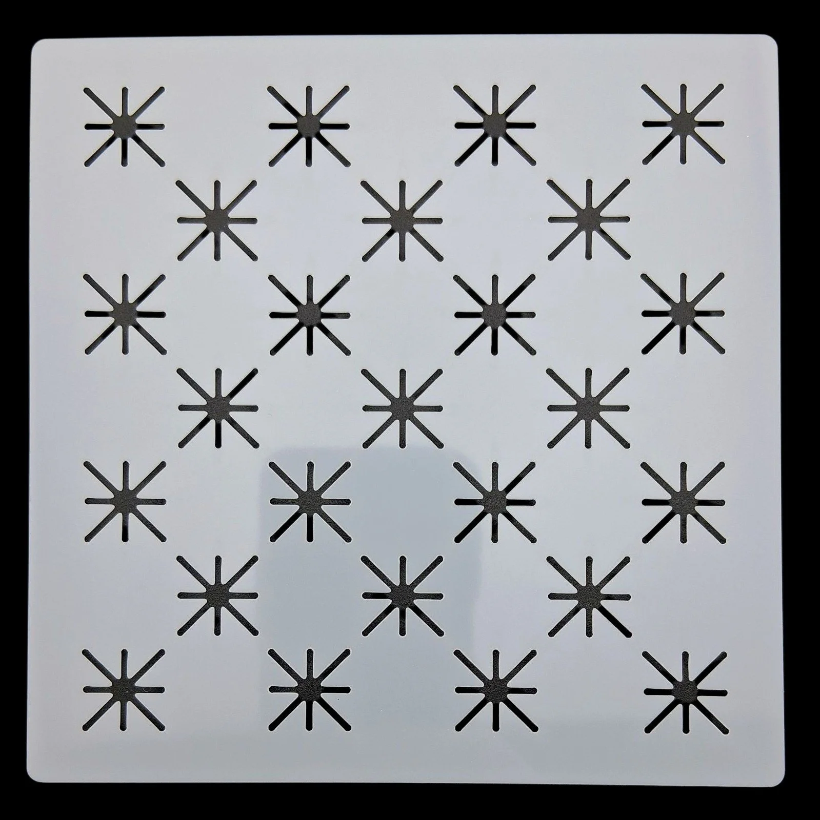 Pochoir carré en plastique pour sashiko square plastic stencil