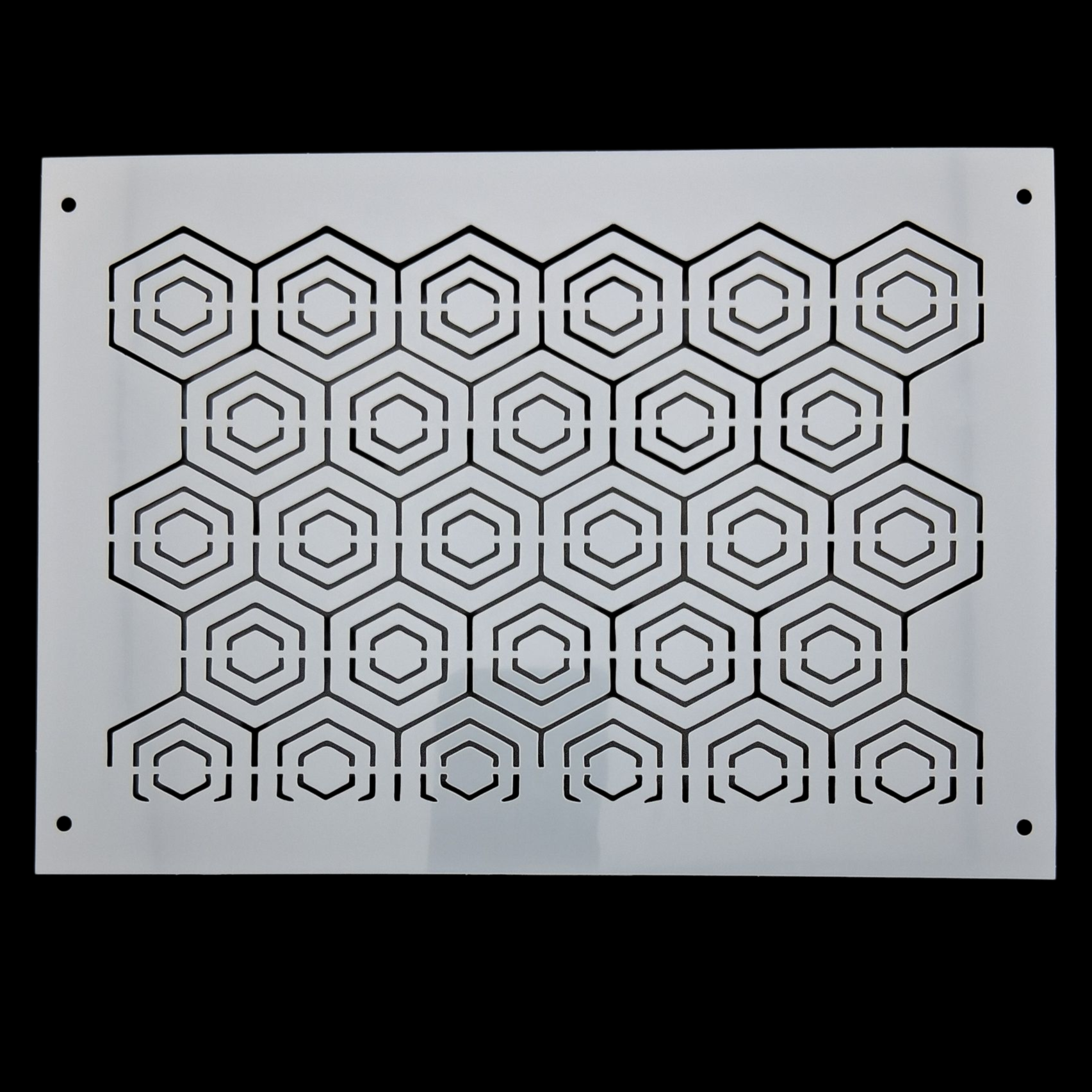 Pochoir en plastique rectangle à sashiko  plastic stencil