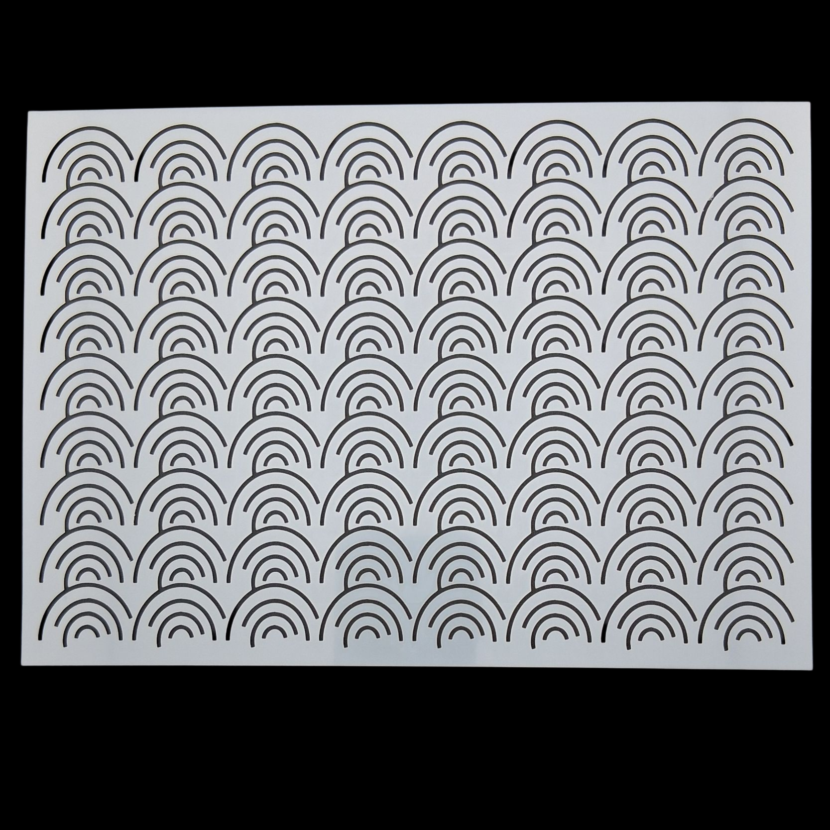 Pochoir en plastique rectangle à sashiko  plastic stencil