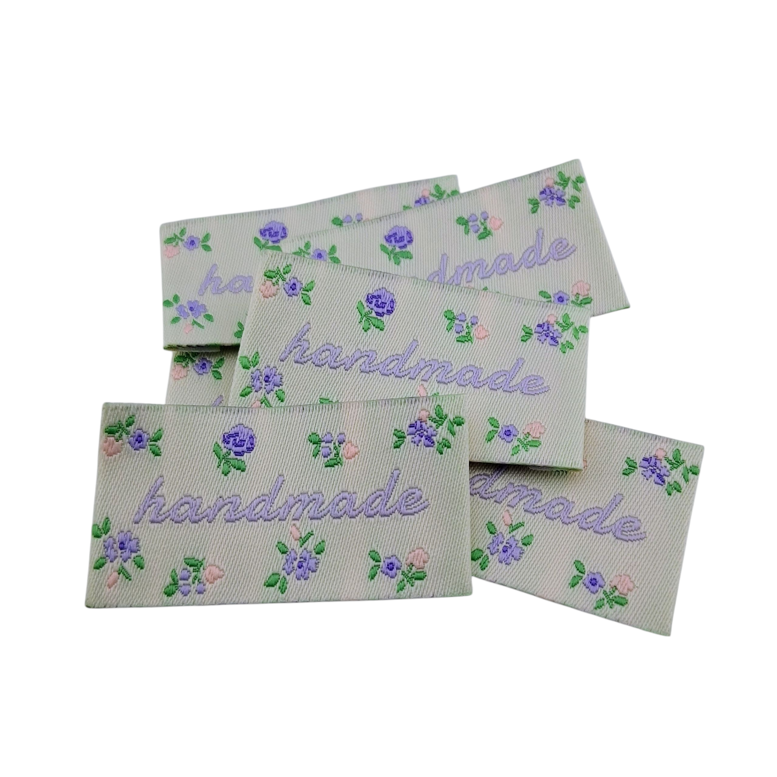 Étiquettes en tissu lavande Handmade lavander fabric labels