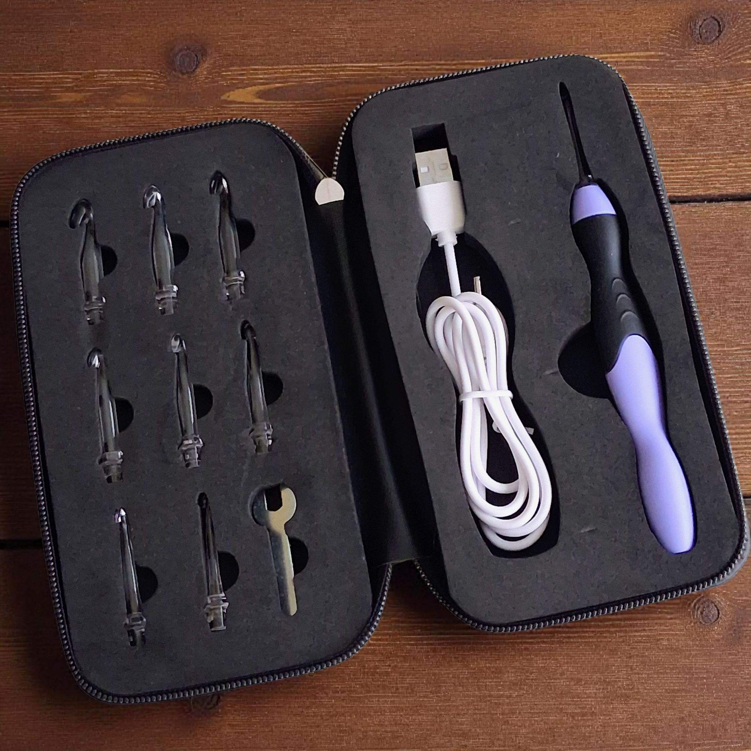 Ensemble de crochets lumineux à LED – Rechargeables USB (9 tailles)
