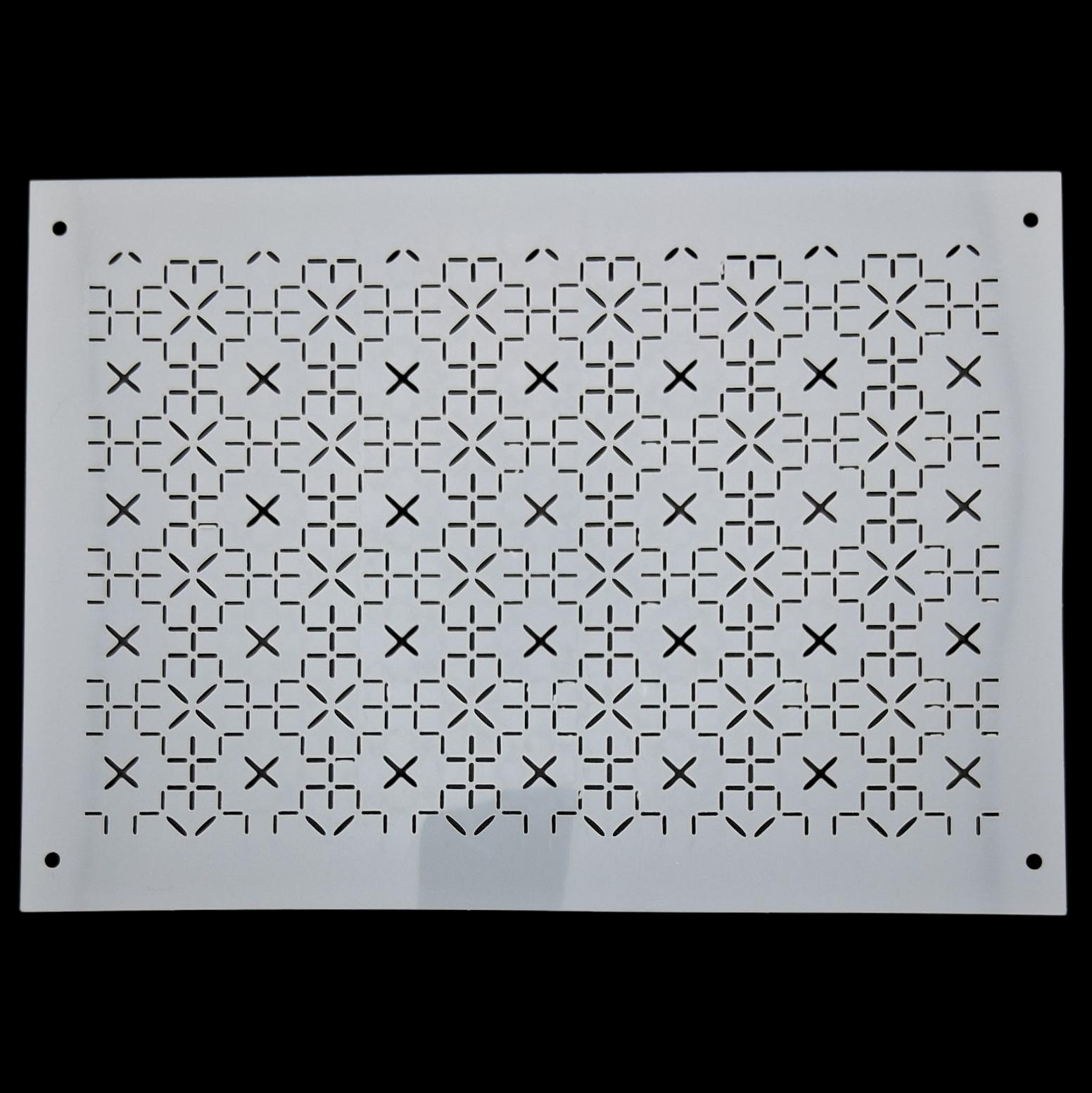 Pochoir en plastique rectangle à sashiko  plastic stencil