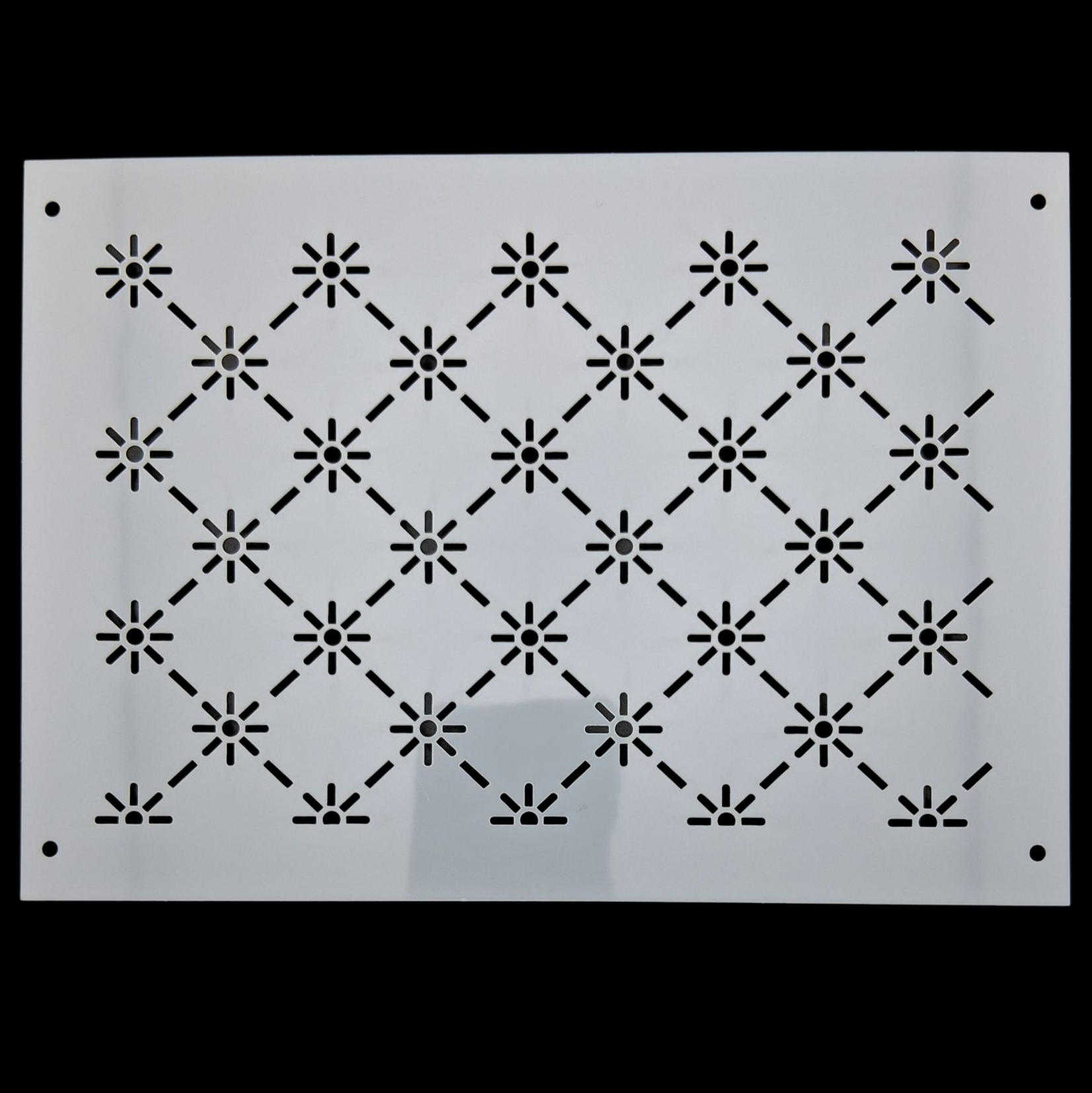 Pochoir en plastique rectangle à sashiko  plastic stencil