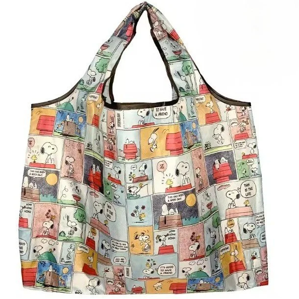 Grand sac réutilisable Snoopy – 40 × 50 cm (hors poignées), plusieurs couleurs disponibles
