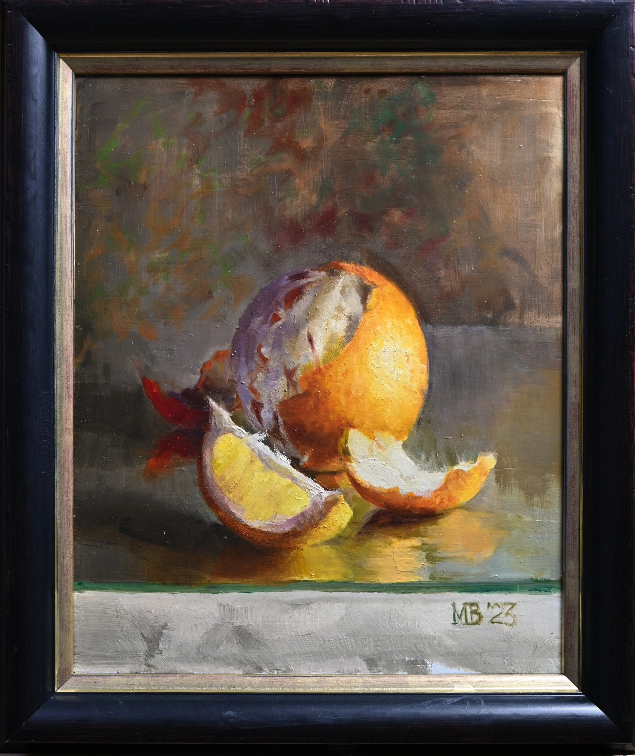 Citrus Orange on Glass Framed.jpg