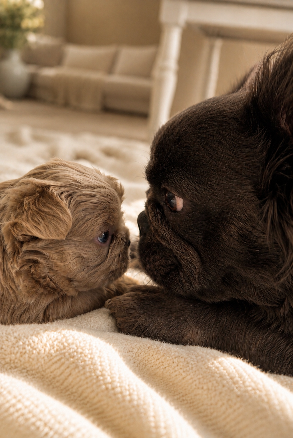 Sophie and baby frenchie fluffy french bulldog.png