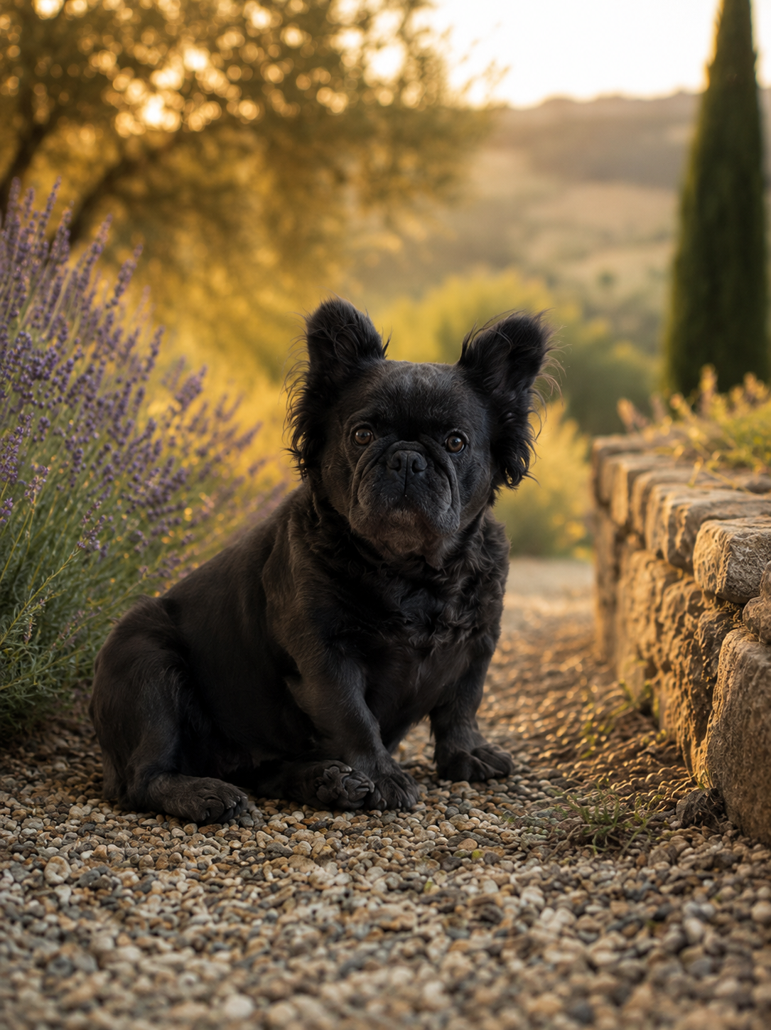 Sophie teddy bear fluffy frenchie Napa Valley California.png